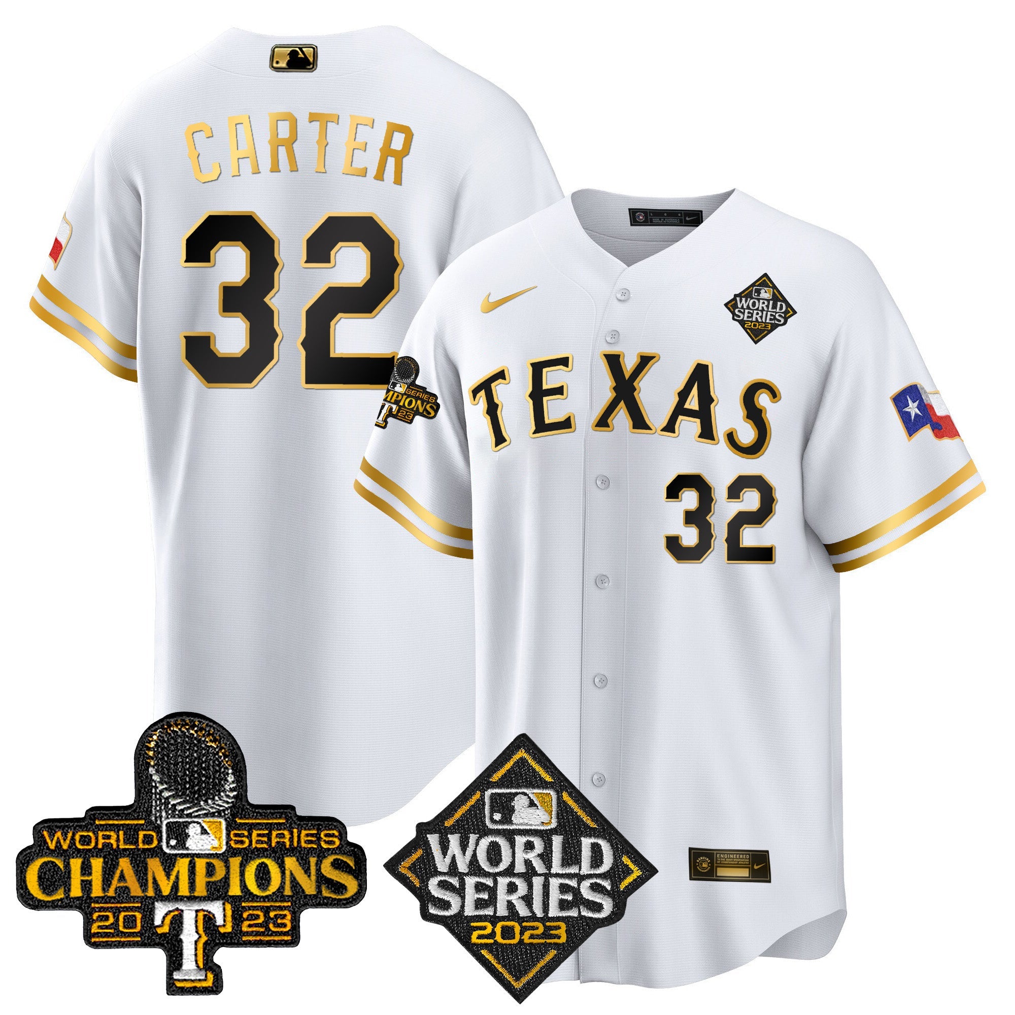Men’s Texas 2023 World Series Champions Cool Base Jersey V4