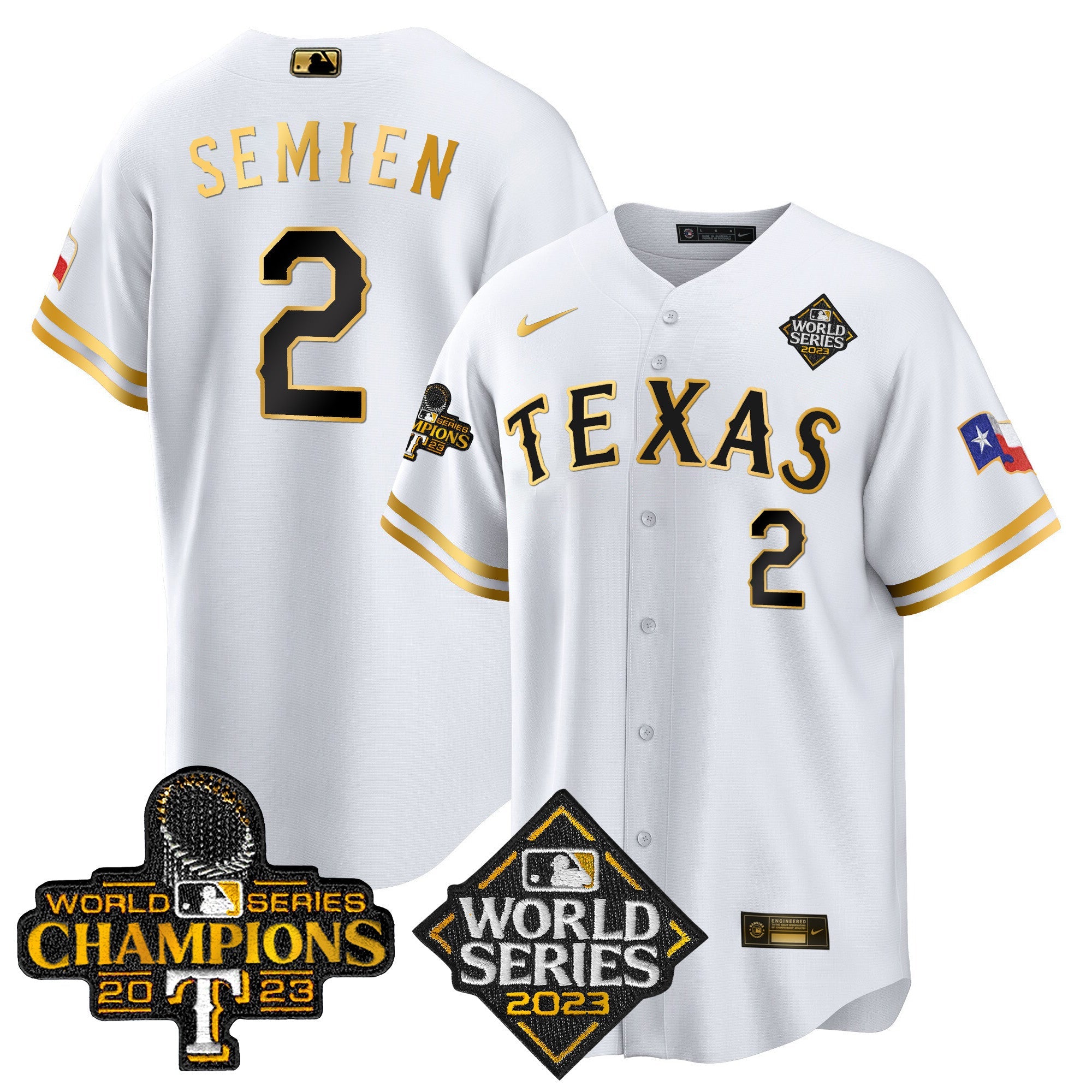 Men’s Texas 2023 World Series Champions Cool Base Jersey V4