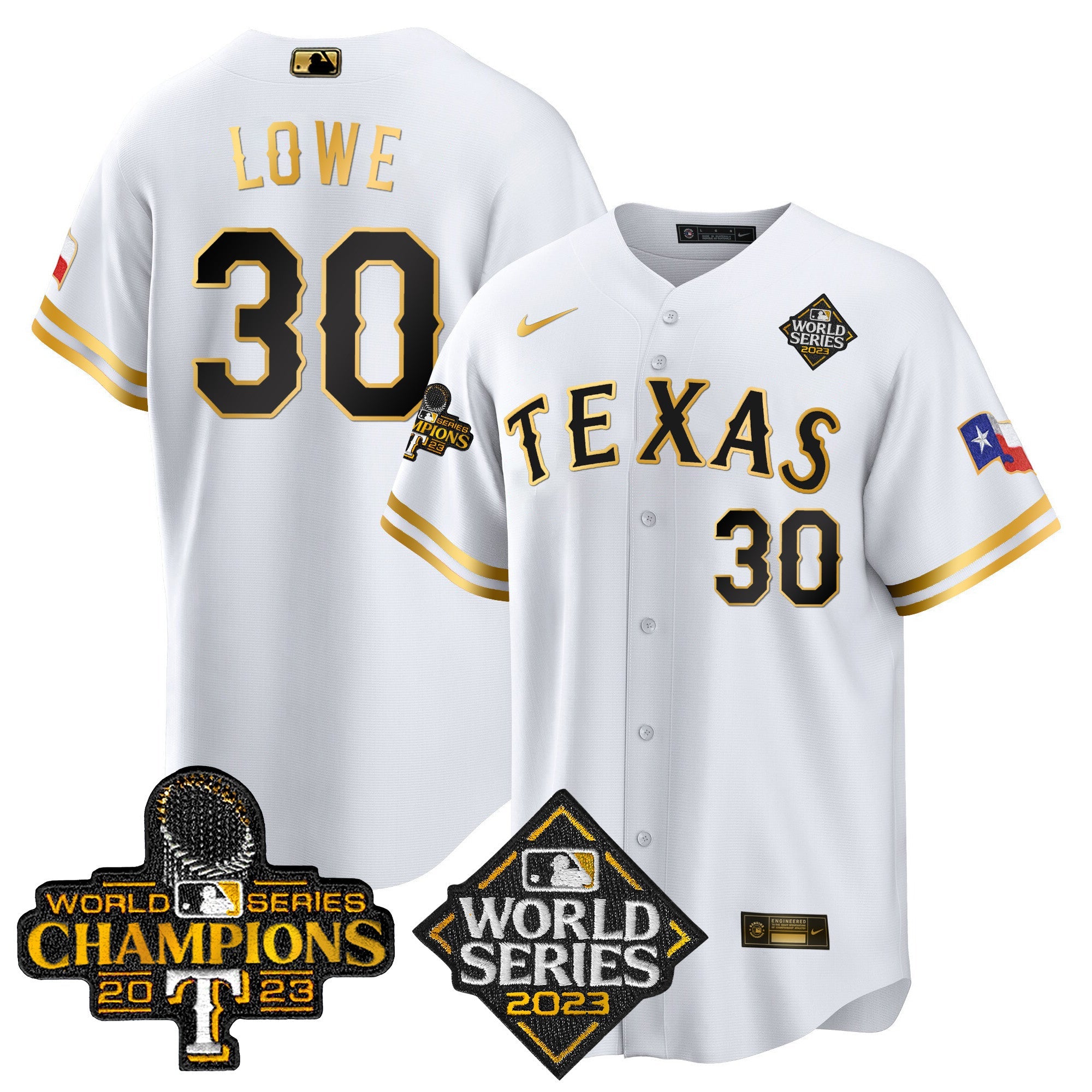 Men’s Texas 2023 World Series Champions Cool Base Jersey V4