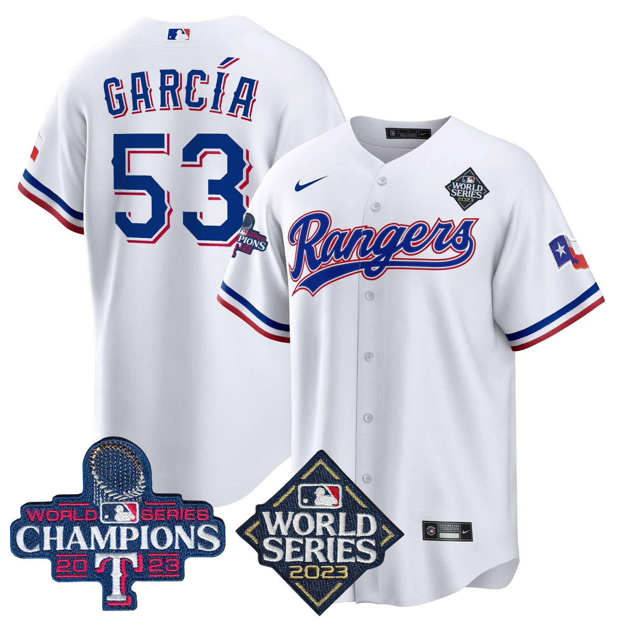 Men’s Texas 2023 World Series Champions Cool Base Jersey V4