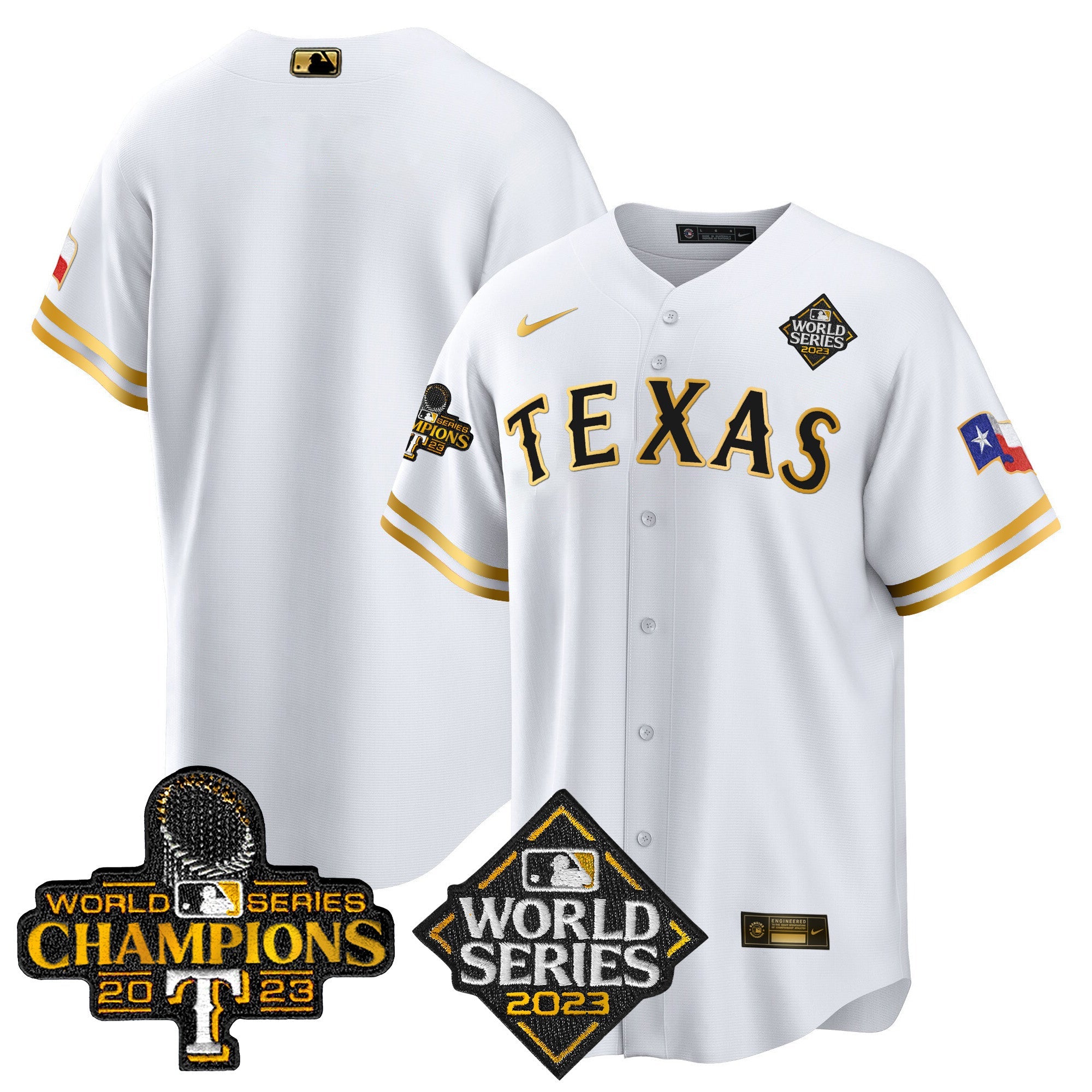 Men’s Texas 2023 World Series Champions Cool Base Jersey V4
