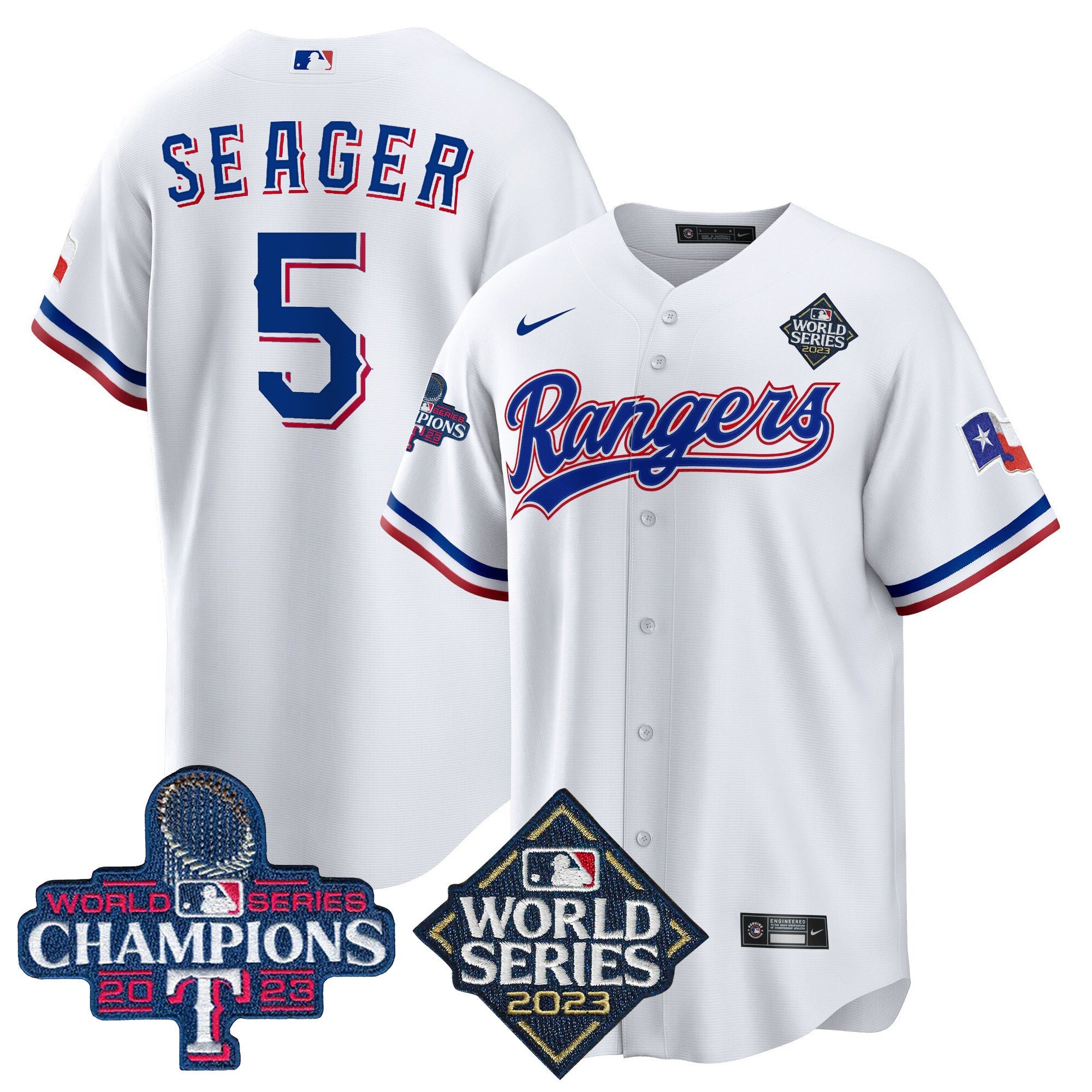 Men’s Texas 2023 World Series Champions Cool Base Jersey V4