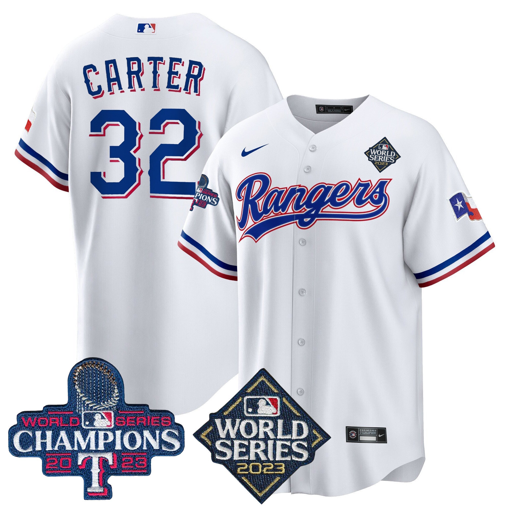 Men’s Texas 2023 World Series Champions Cool Base Jersey V4