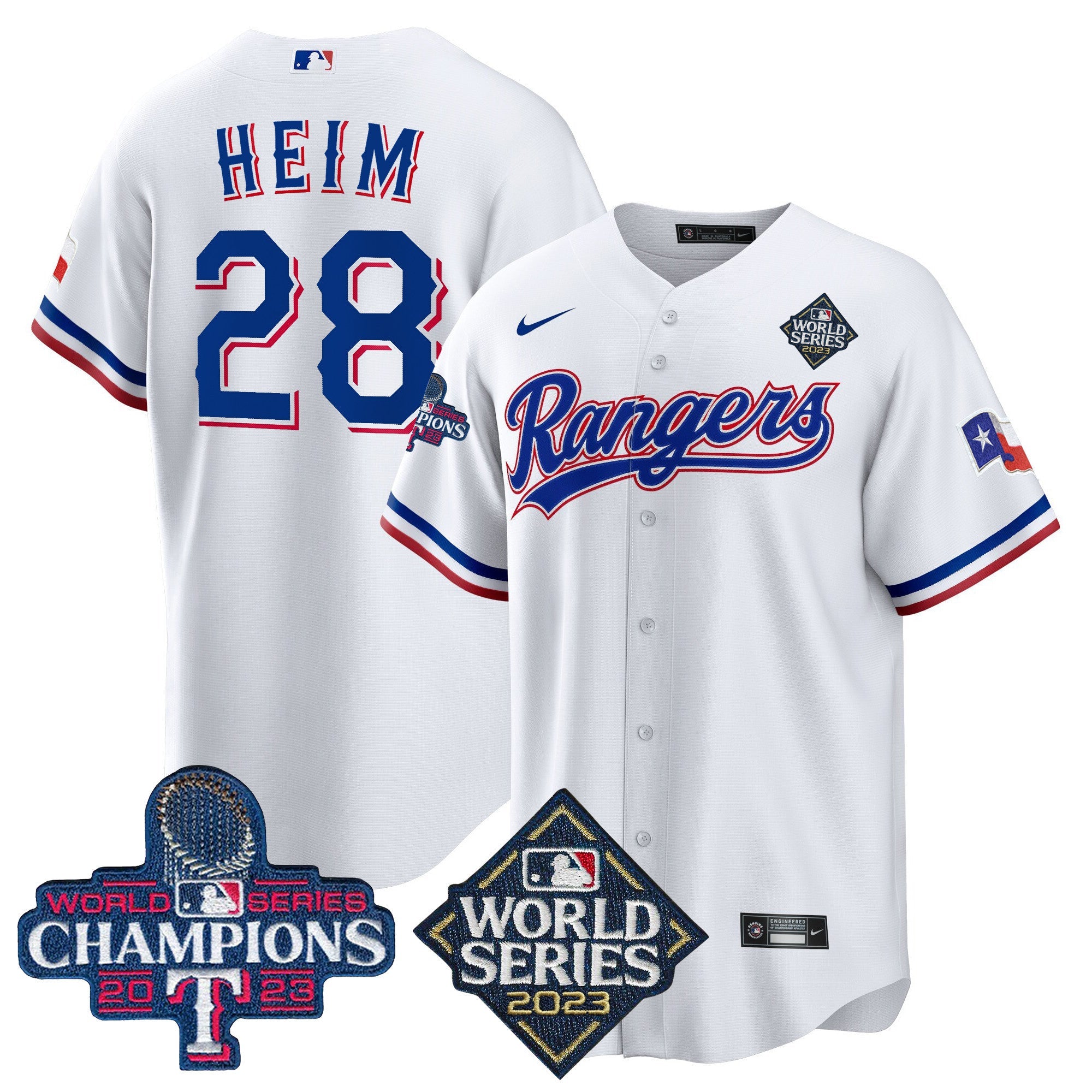 Men’s Texas 2023 World Series Champions Cool Base Jersey V4