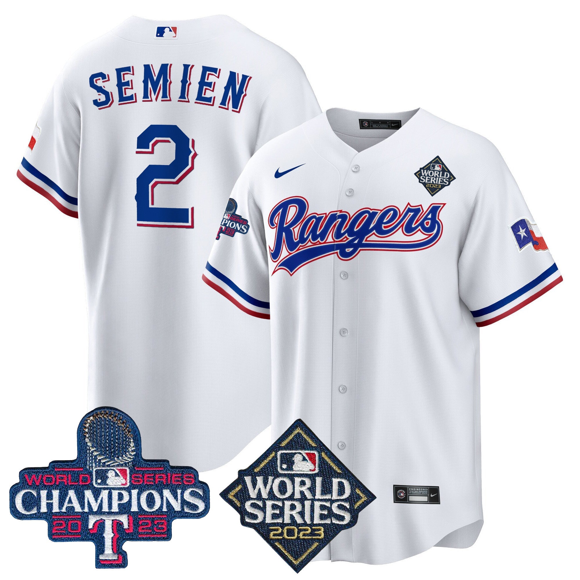 Men’s Texas 2023 World Series Champions Cool Base Jersey V4