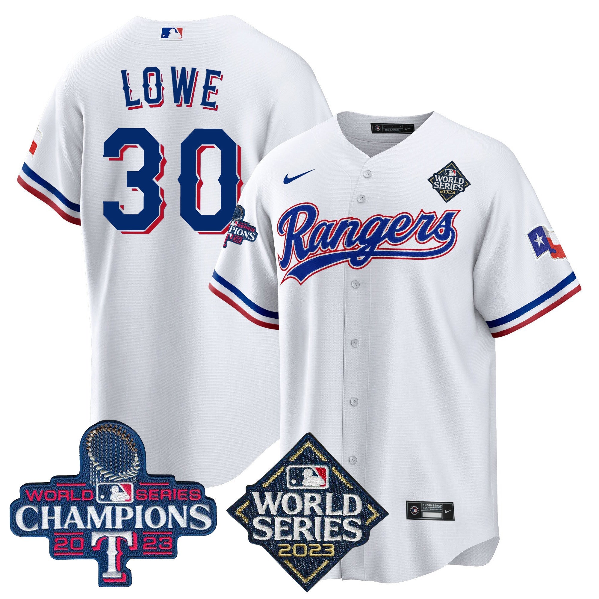 Men’s Texas 2023 World Series Champions Cool Base Jersey V4