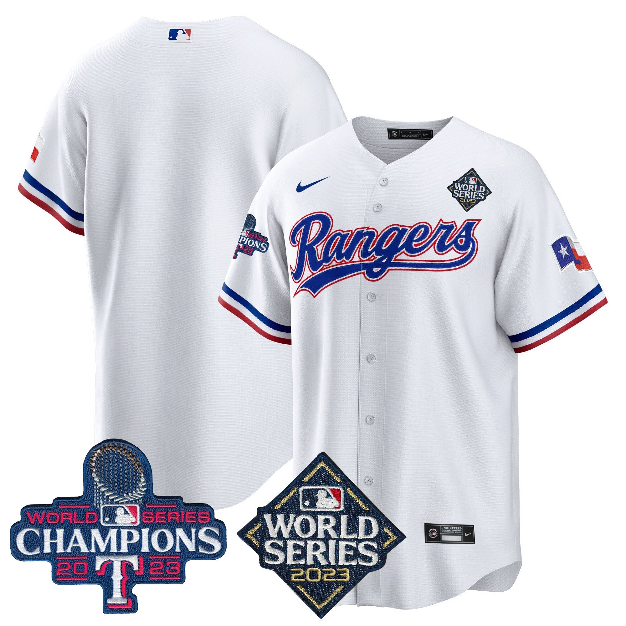 Men’s Texas 2023 World Series Champions Cool Base Jersey V4