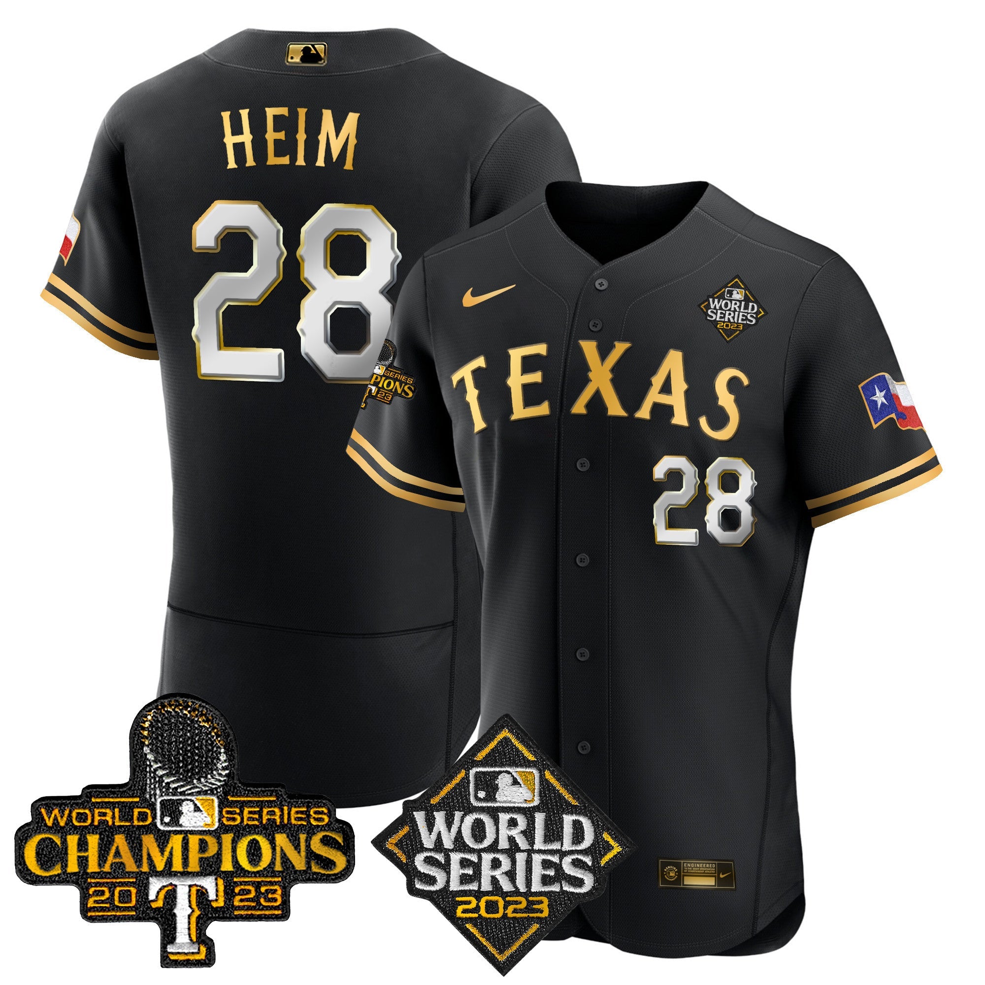 Men’s Texas 2023 World Series Champions Flex Base Jersey V4