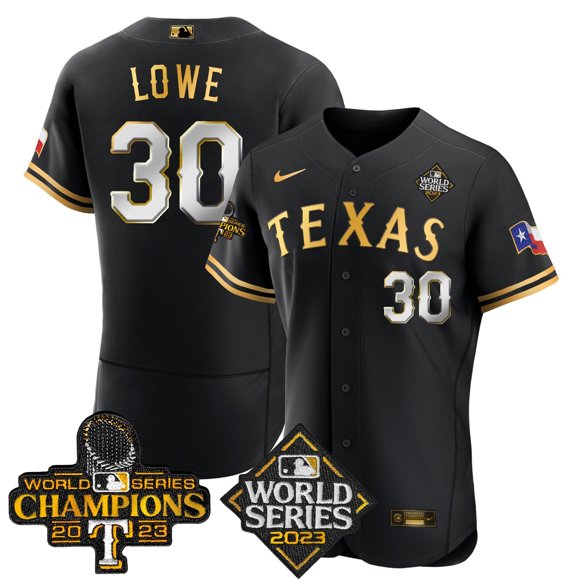 Men’s Texas 2023 World Series Champions Flex Base Jersey V4