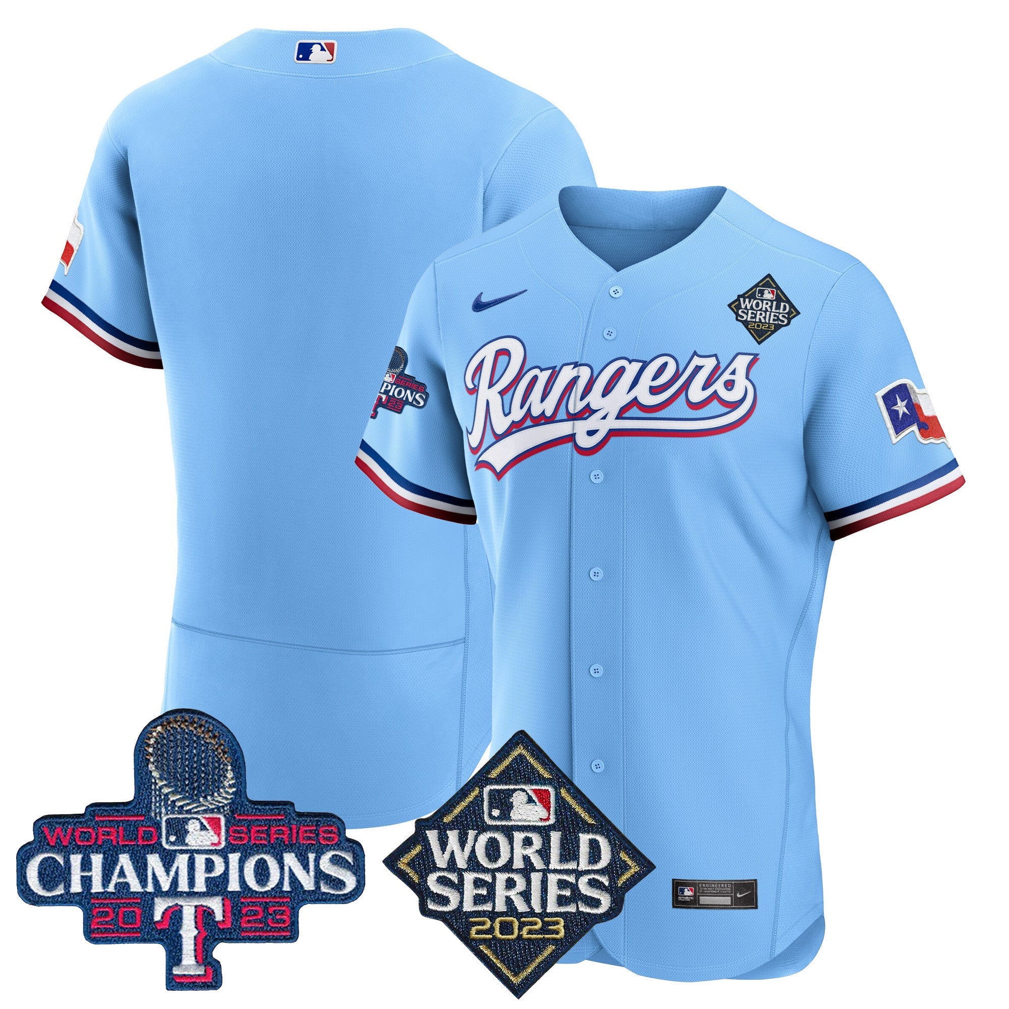 Men’s Texas 2023 World Series Champions Flex Base Jersey V4