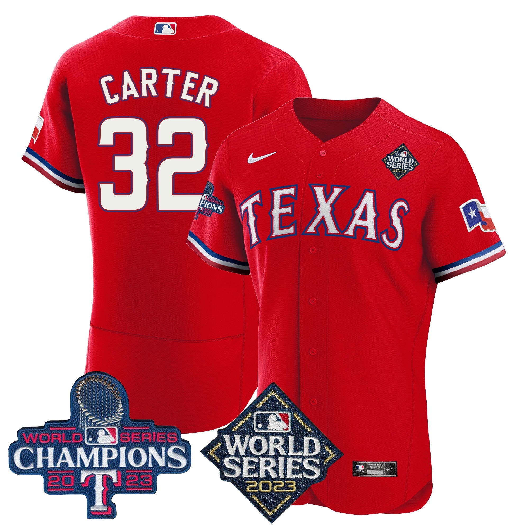 Men’s Texas 2023 World Series Champions Flex Base Jersey V4