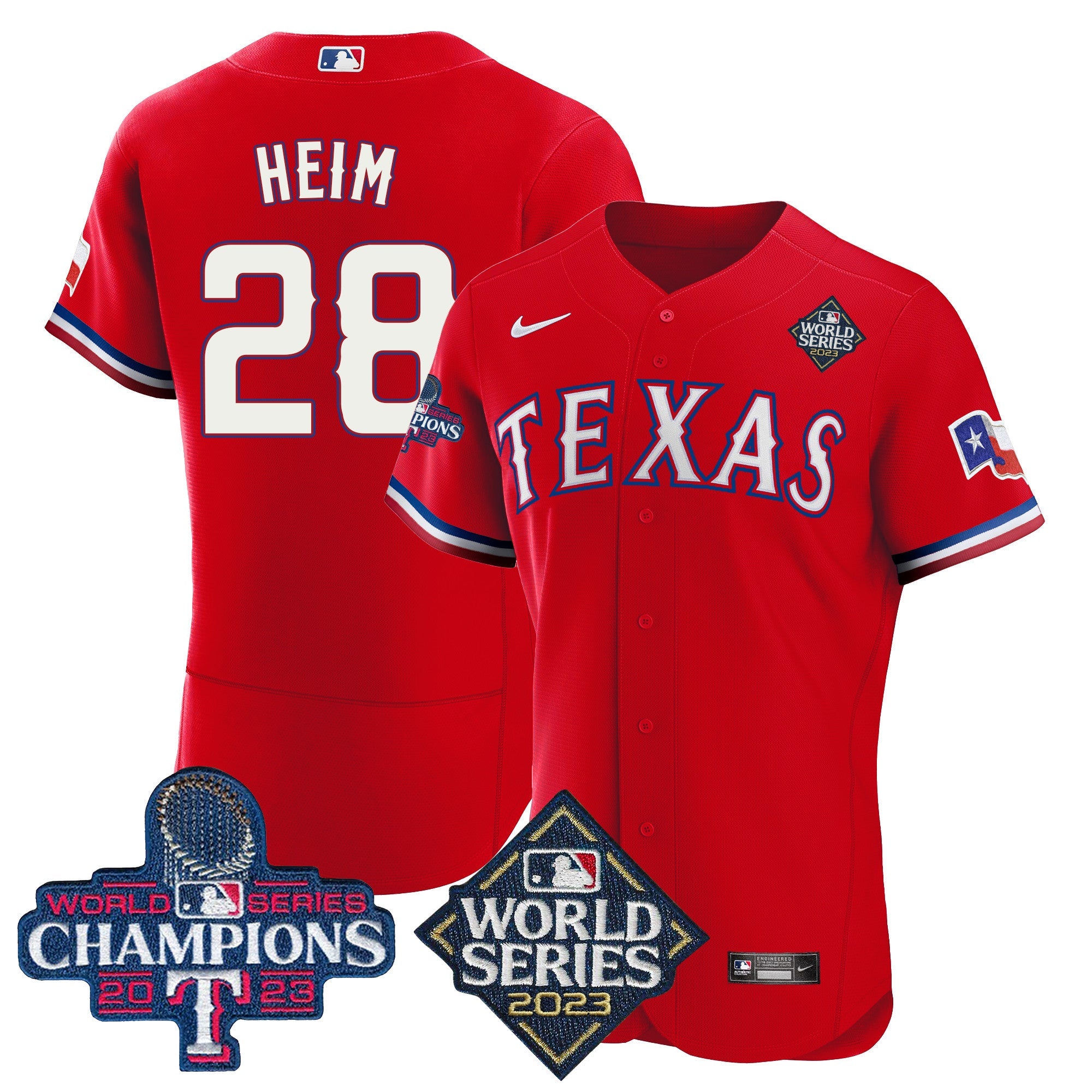 Men’s Texas 2023 World Series Champions Flex Base Jersey V4