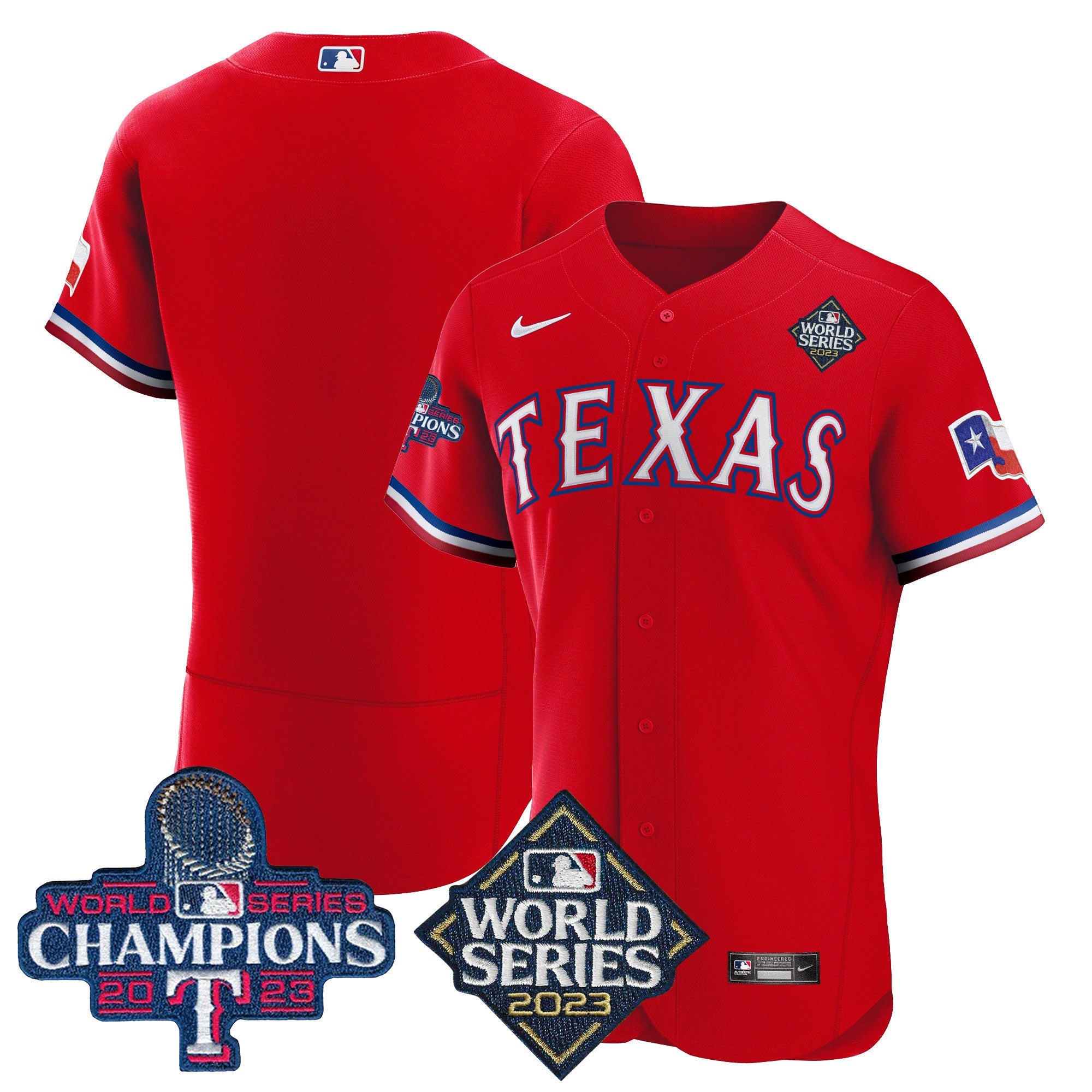 Men’s Texas 2023 World Series Champions Flex Base Jersey V4