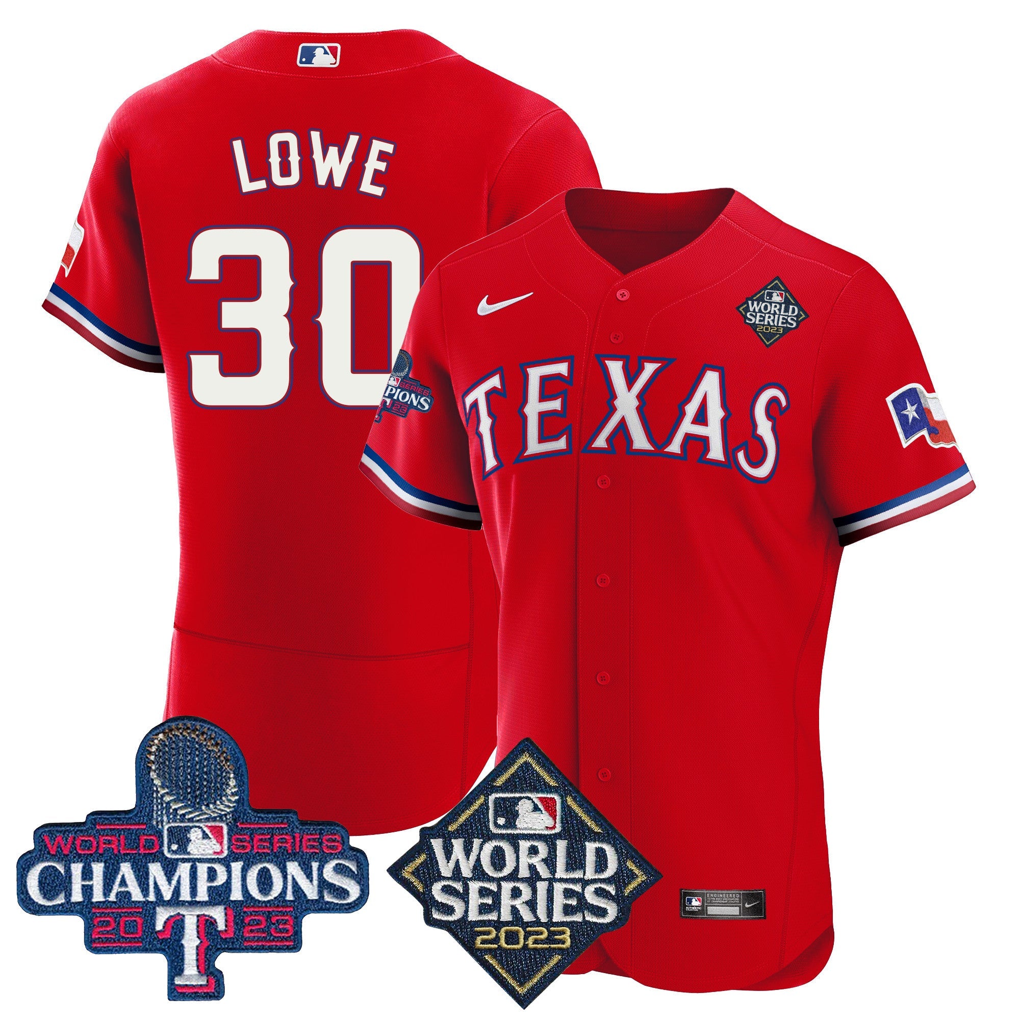 Men’s Texas 2023 World Series Champions Flex Base Jersey V4
