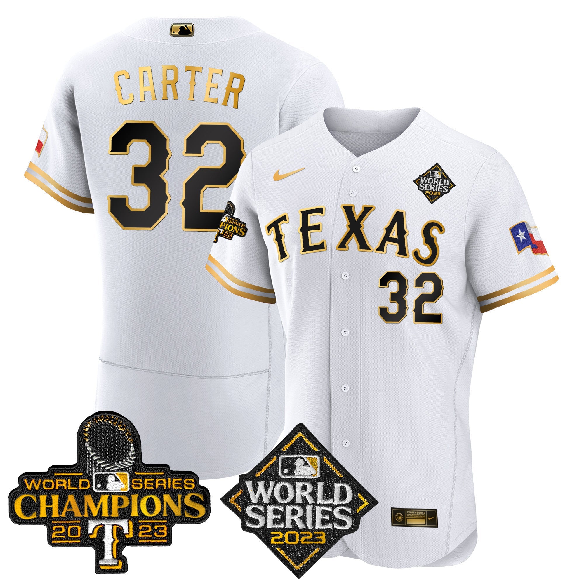 Men’s Texas 2023 World Series Champions Flex Base Jersey V4