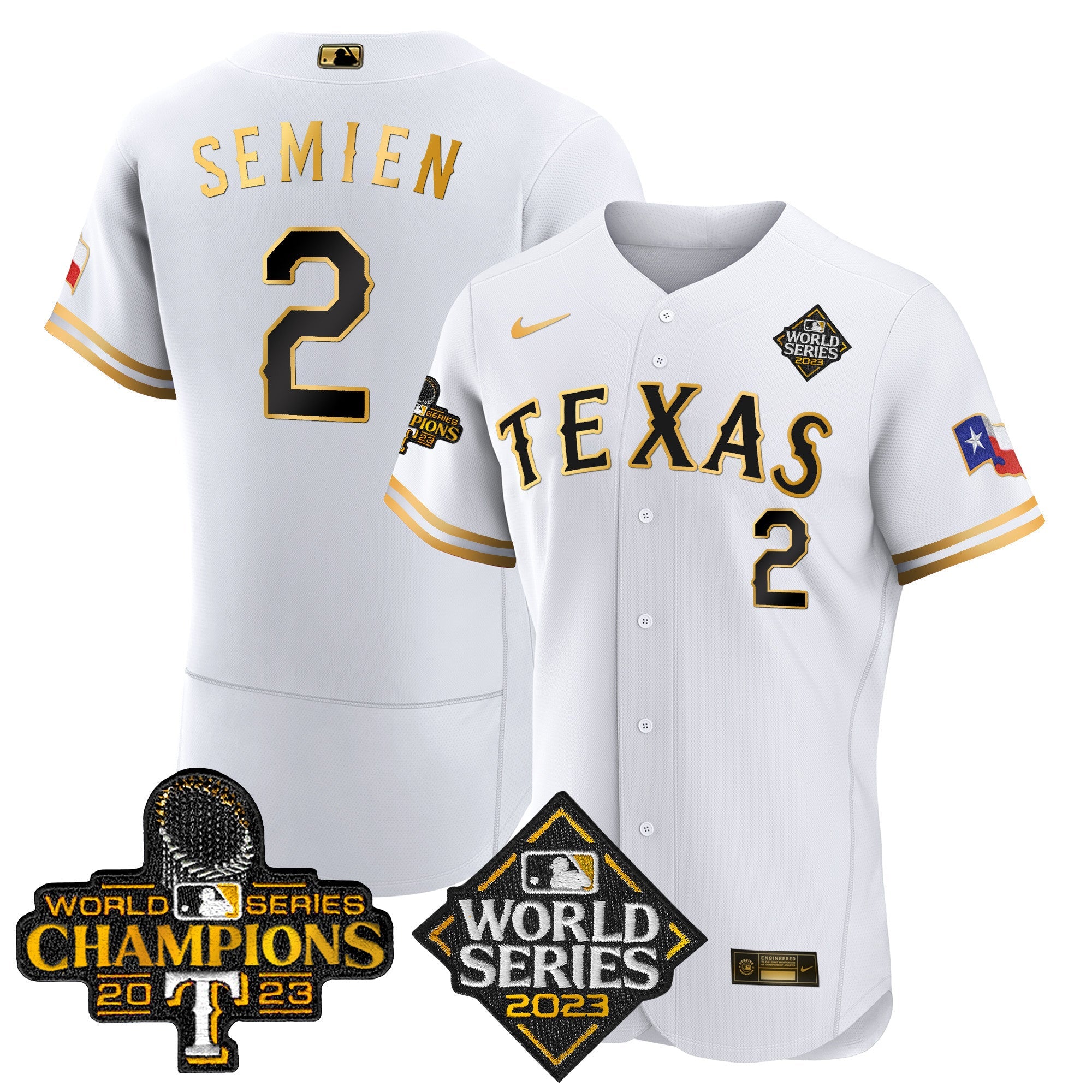 Men’s Texas 2023 World Series Champions Flex Base Jersey V4