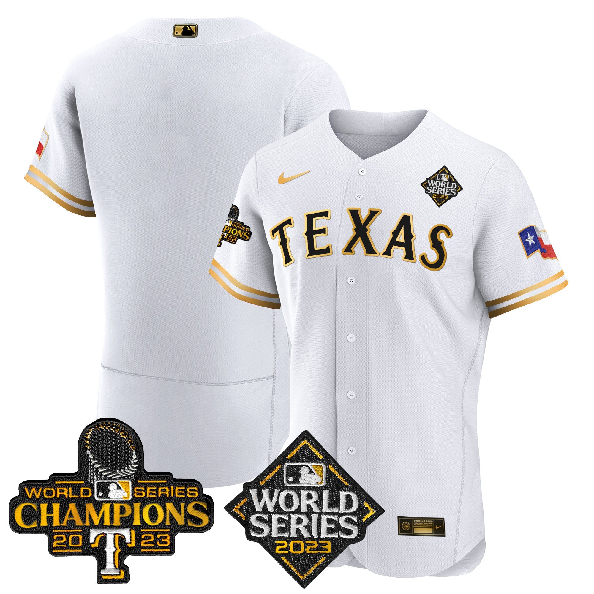 Men’s Texas 2023 World Series Champions Flex Base Jersey V4