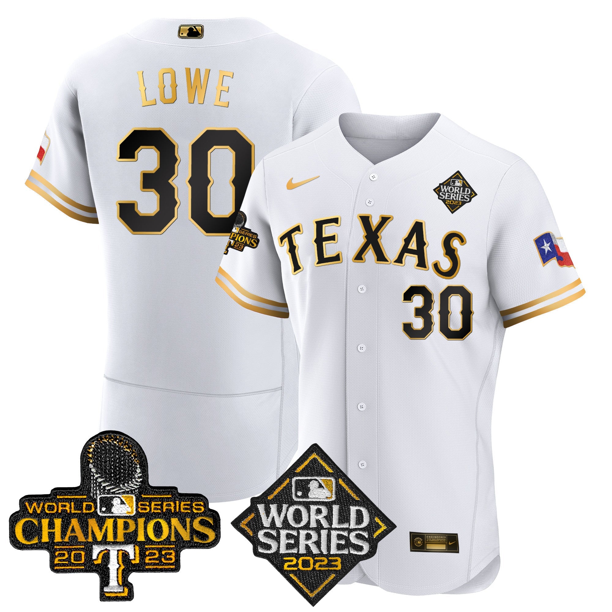 Men’s Texas 2023 World Series Champions Flex Base Jersey V4