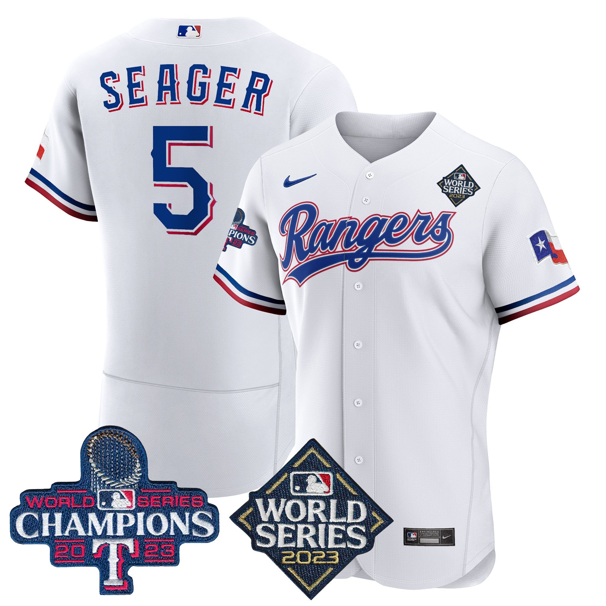 Men’s Texas 2023 World Series Champions Flex Base Jersey V4