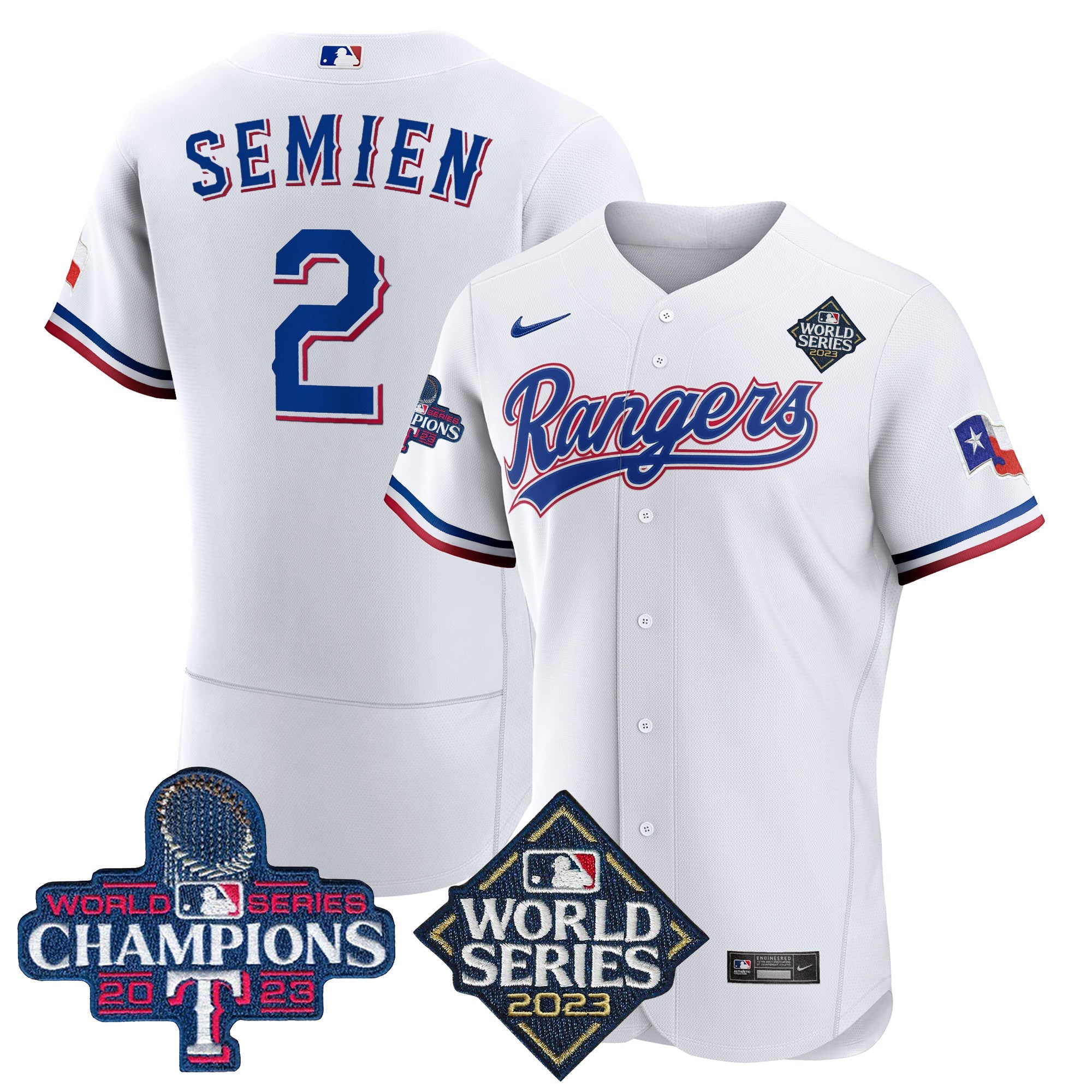Men’s Texas 2023 World Series Champions Flex Base Jersey V4