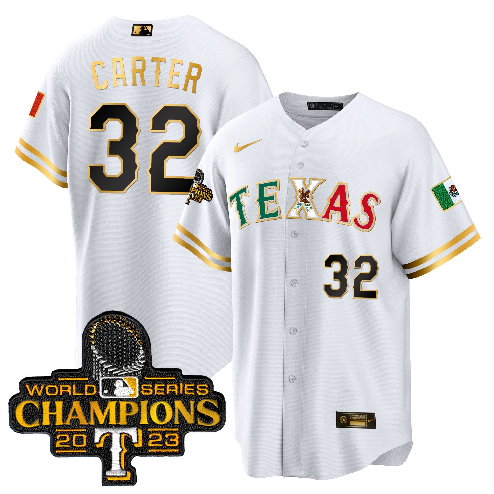 Men’s Texas Mexico 2023 World Series Champions Baseball Jersey