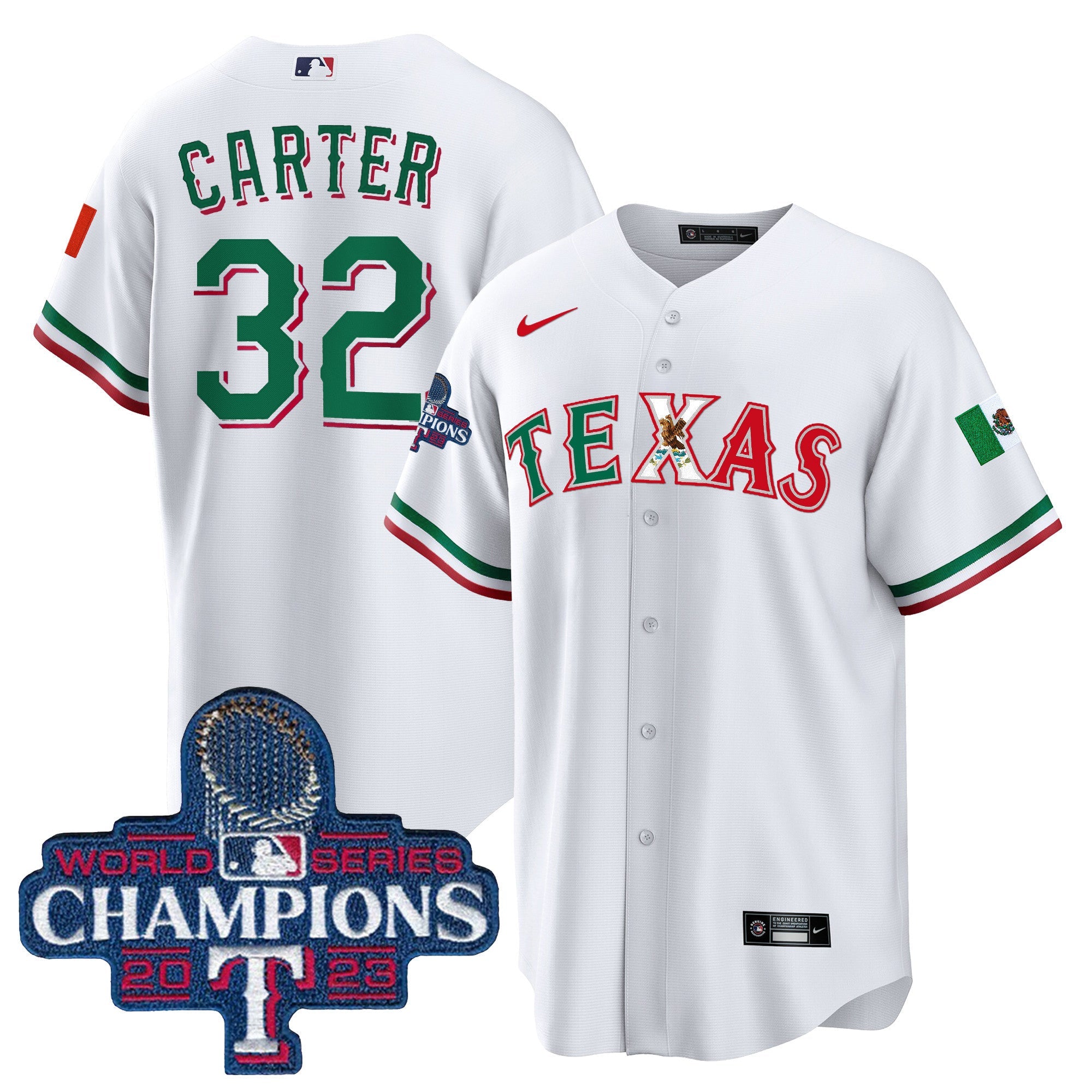 Men’s Texas Mexico 2023 World Series Champions Baseball Jersey