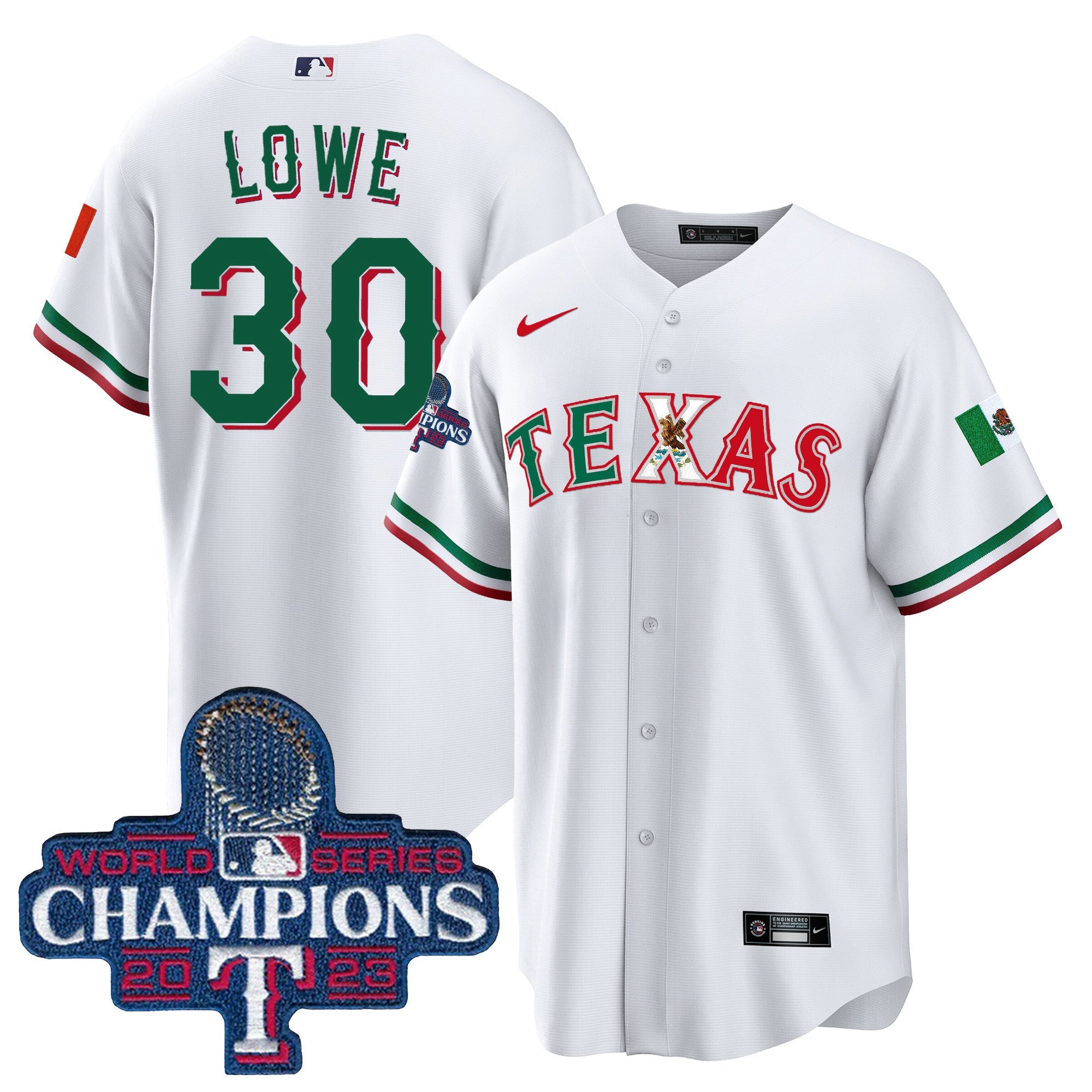 Men’s Texas Mexico 2023 World Series Champions Baseball Jersey