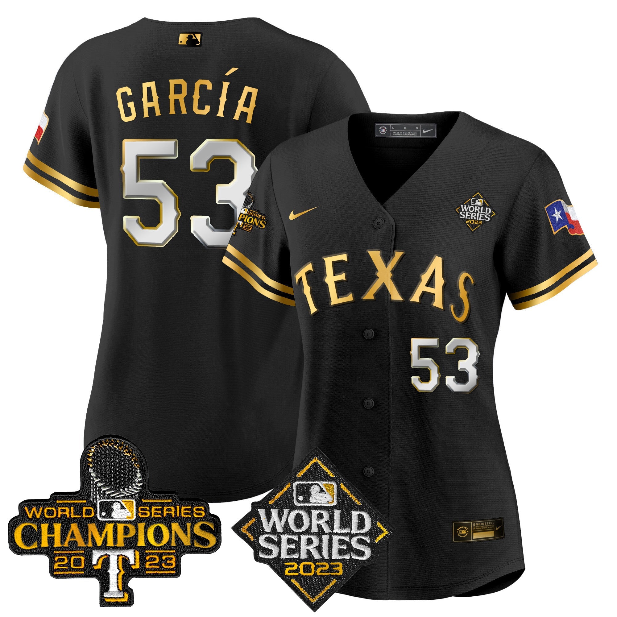 Women’s Texas 2023 World Series Champions Baseball Jersey V4