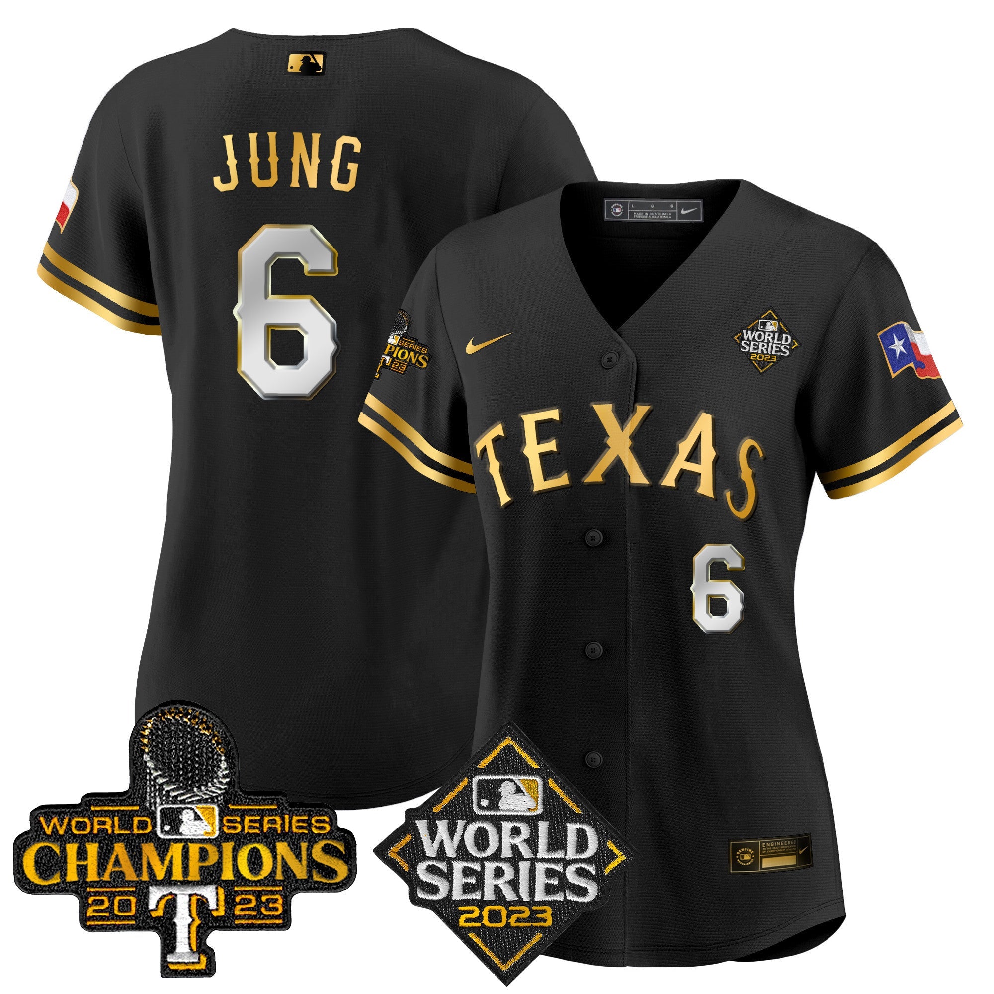 Women’s Texas 2023 World Series Champions Baseball Jersey V4