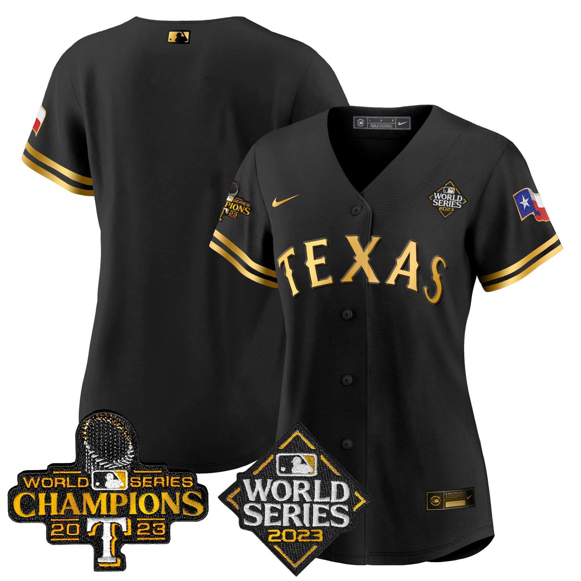 Women’s Texas 2023 World Series Champions Baseball Jersey V4
