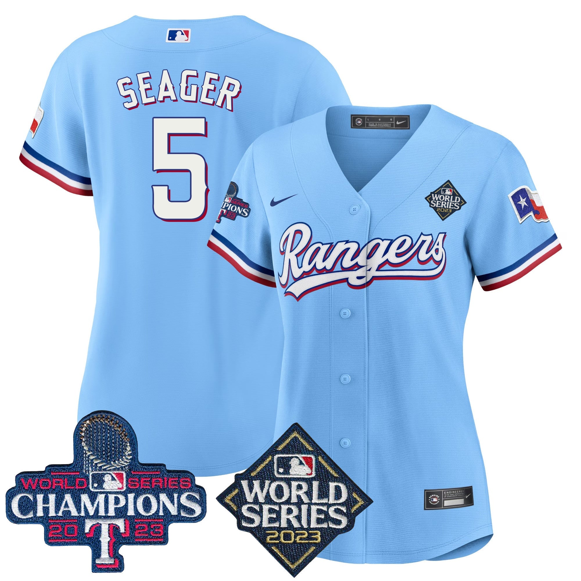 Women’s Texas 2023 World Series Champions Baseball Jersey V4