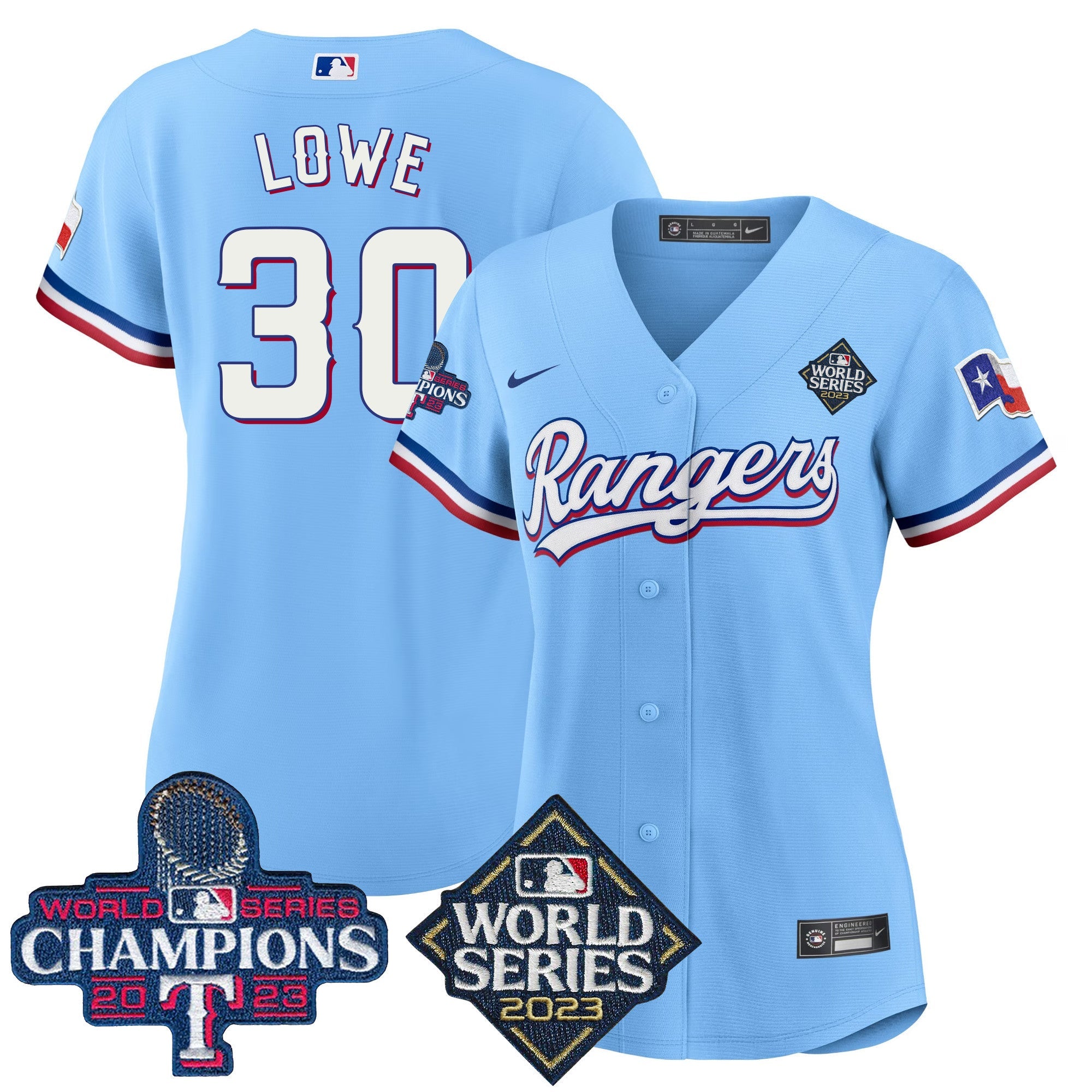Women’s Texas 2023 World Series Champions Baseball Jersey V4