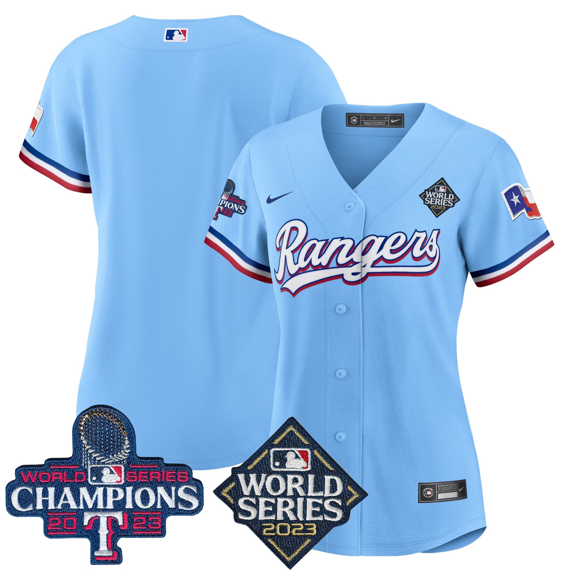 Women’s Texas 2023 World Series Champions Baseball Jersey V4