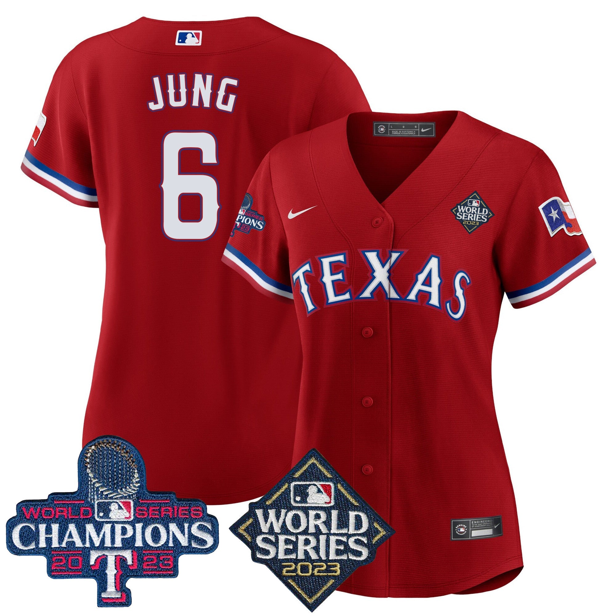 Women’s Texas 2023 World Series Champions Baseball Jersey V4