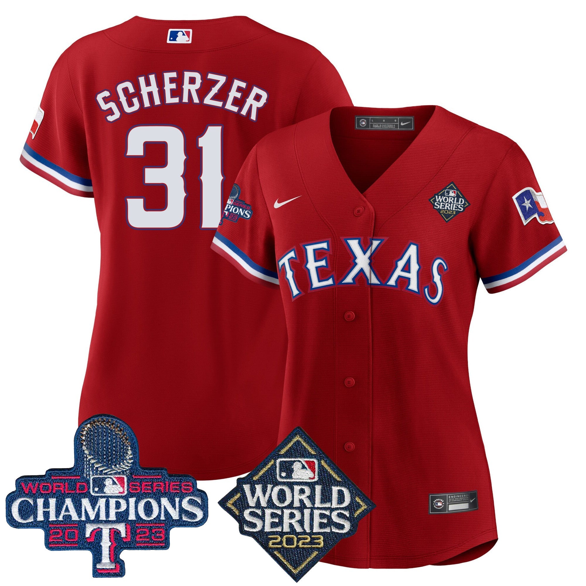 Women’s Texas 2023 World Series Champions Baseball Jersey V4