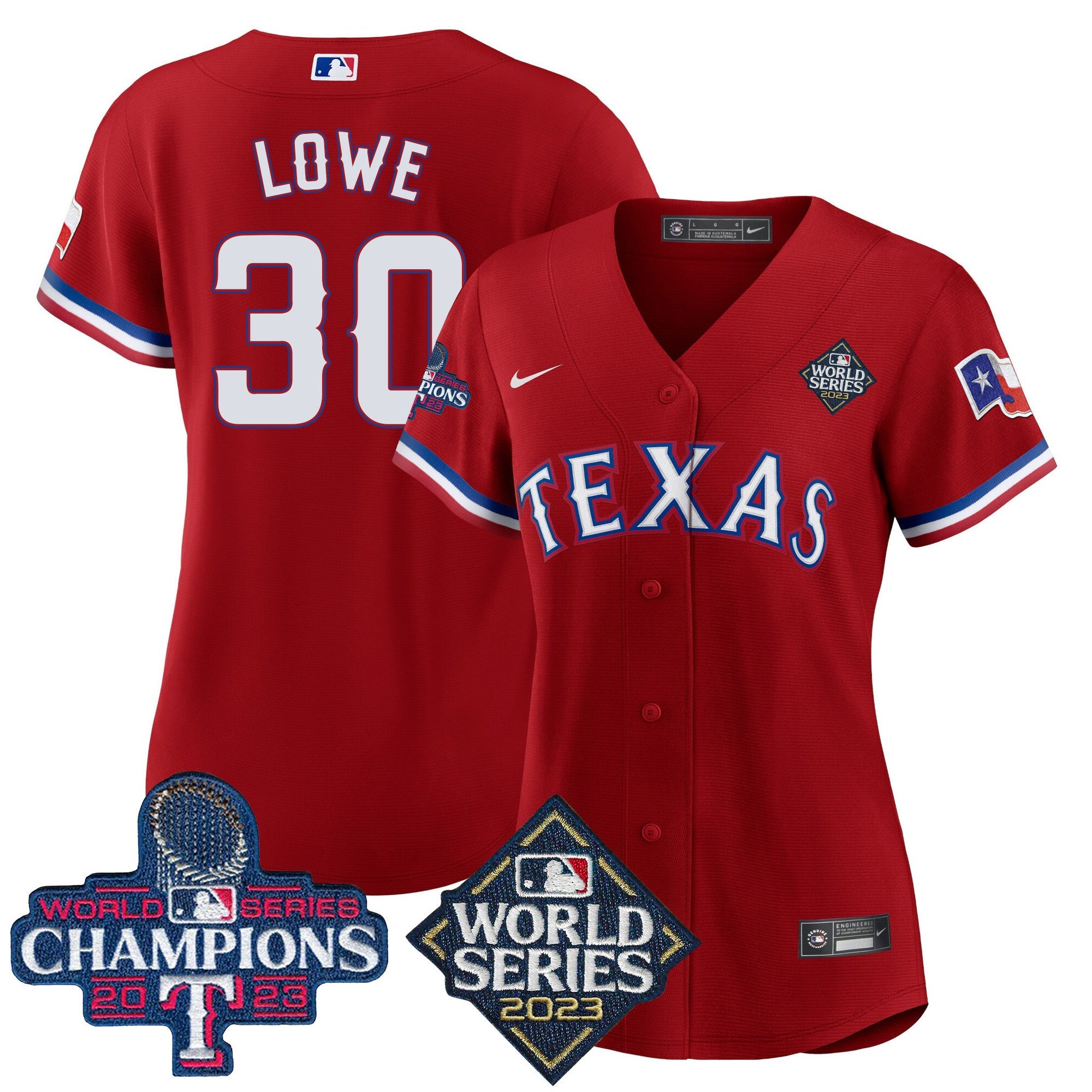 Women’s Texas 2023 World Series Champions Baseball Jersey V4