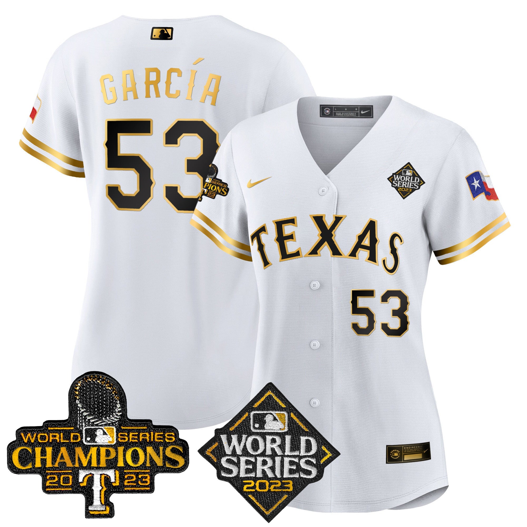 Women’s Texas 2023 World Series Champions Baseball Jersey V4