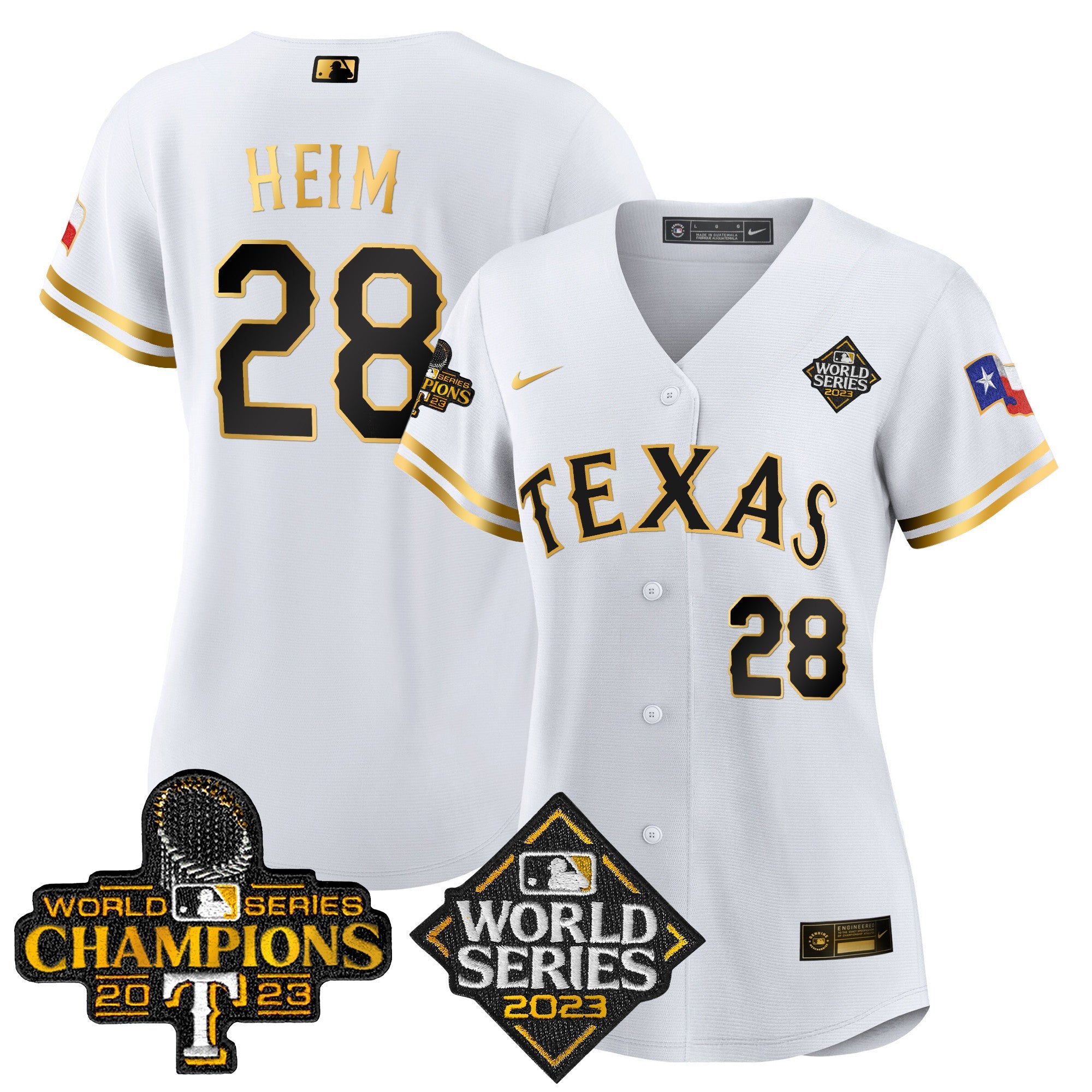 Women’s Texas 2023 World Series Champions Baseball Jersey V4