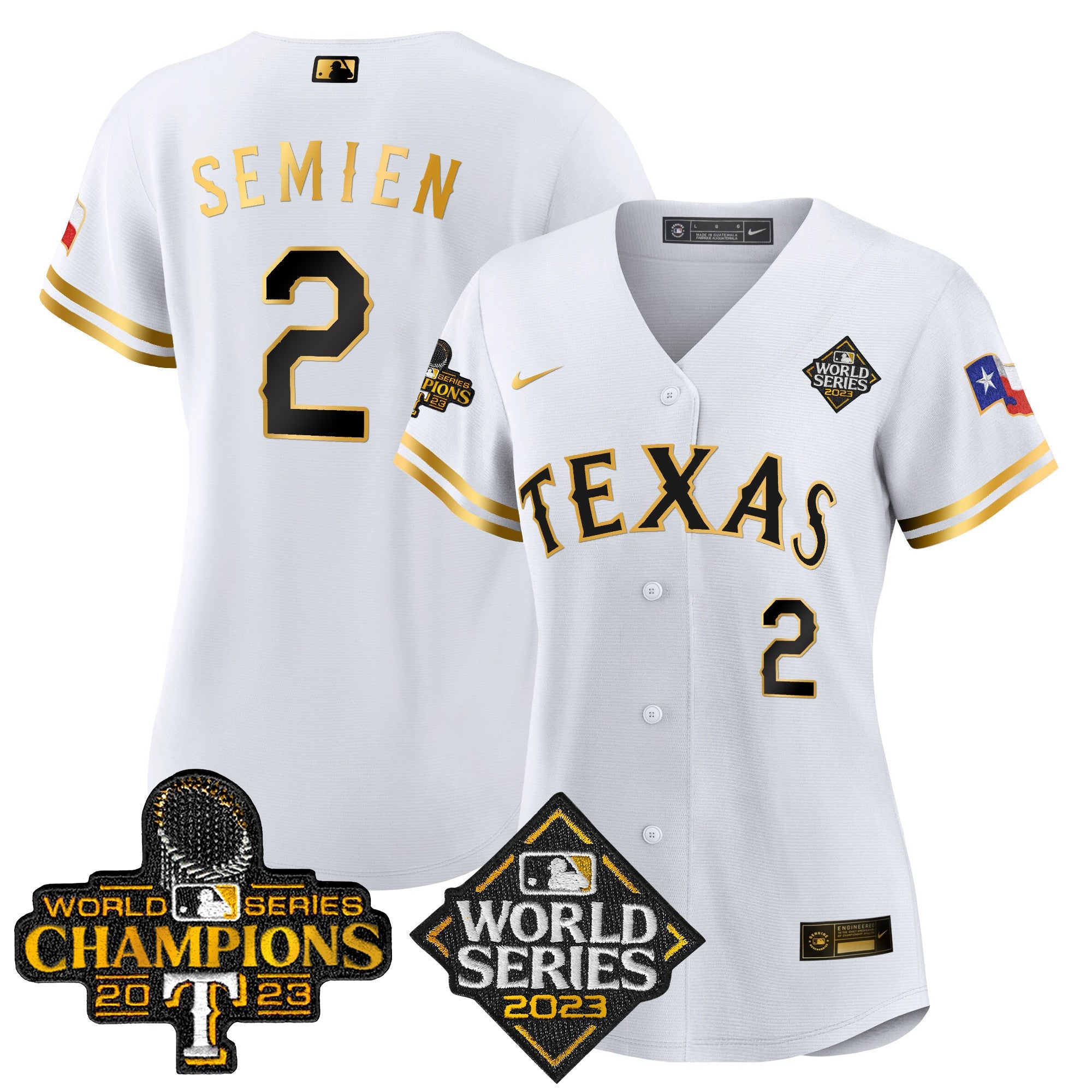 Women’s Texas 2023 World Series Champions Baseball Jersey V4