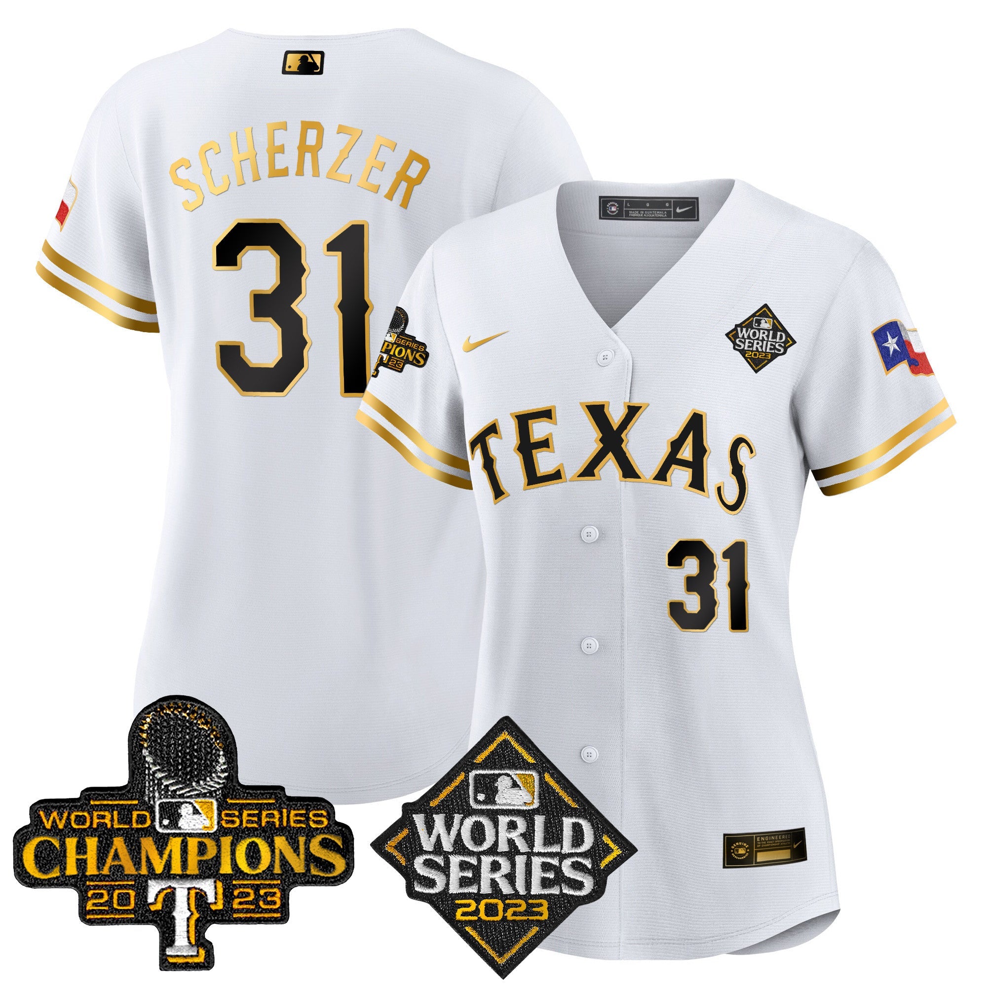 Women’s Texas 2023 World Series Champions Baseball Jersey V4