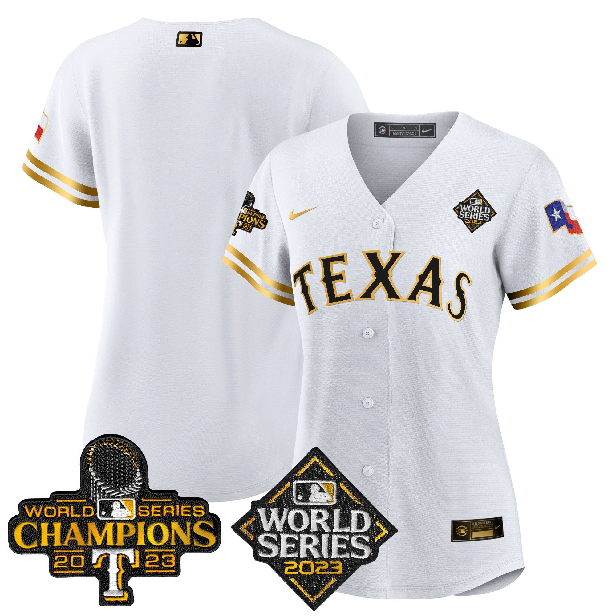 Women’s Texas 2023 World Series Champions Baseball Jersey V4