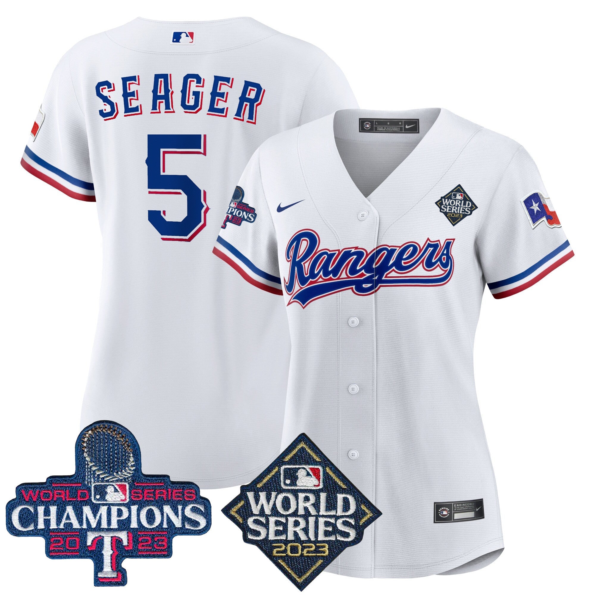 Women’s Texas 2023 World Series Champions Baseball Jersey V4