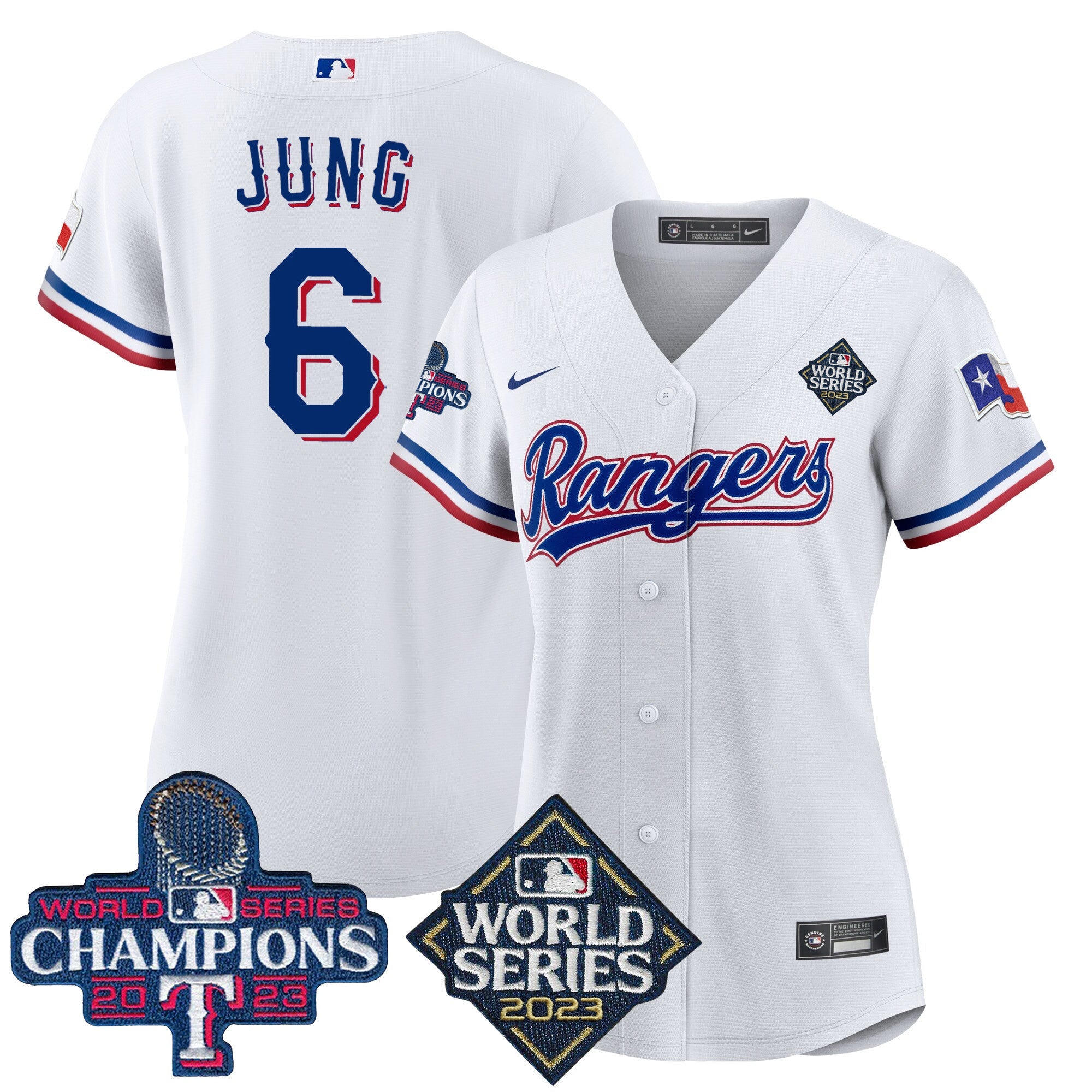 Women’s Texas 2023 World Series Champions Baseball Jersey V4