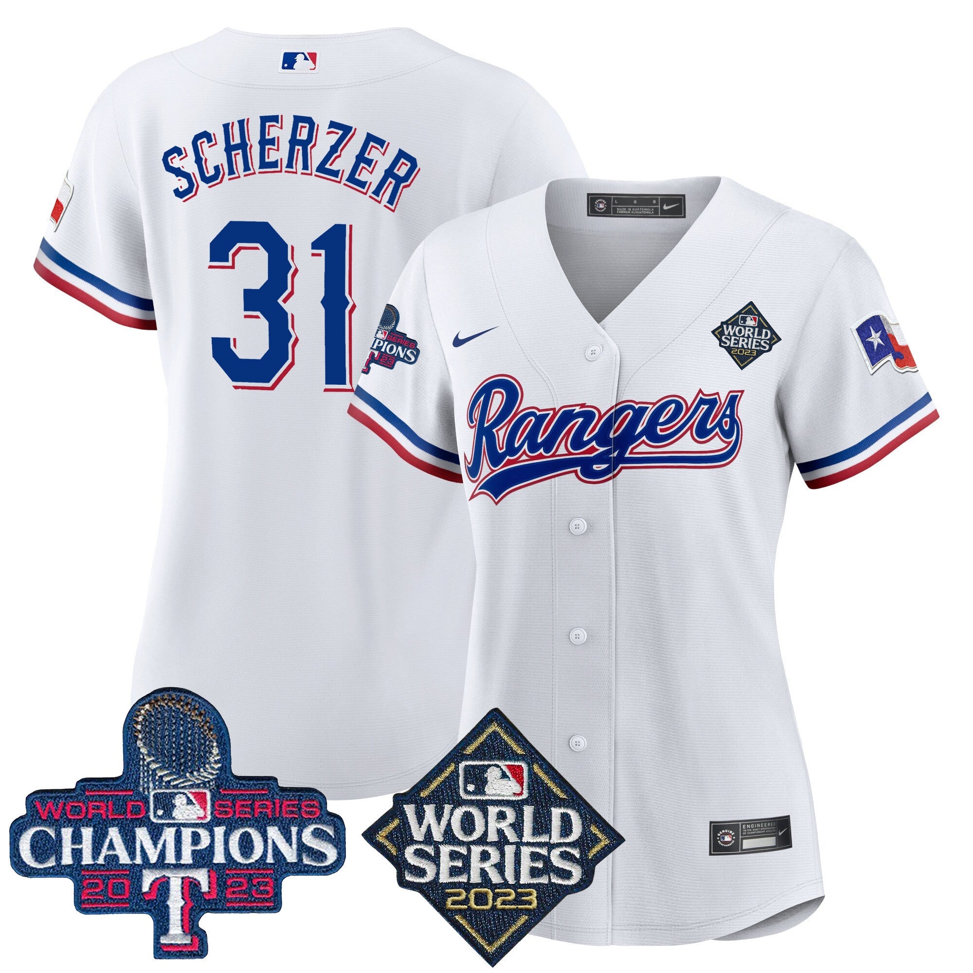 Women’s Texas 2023 World Series Champions Baseball Jersey V4