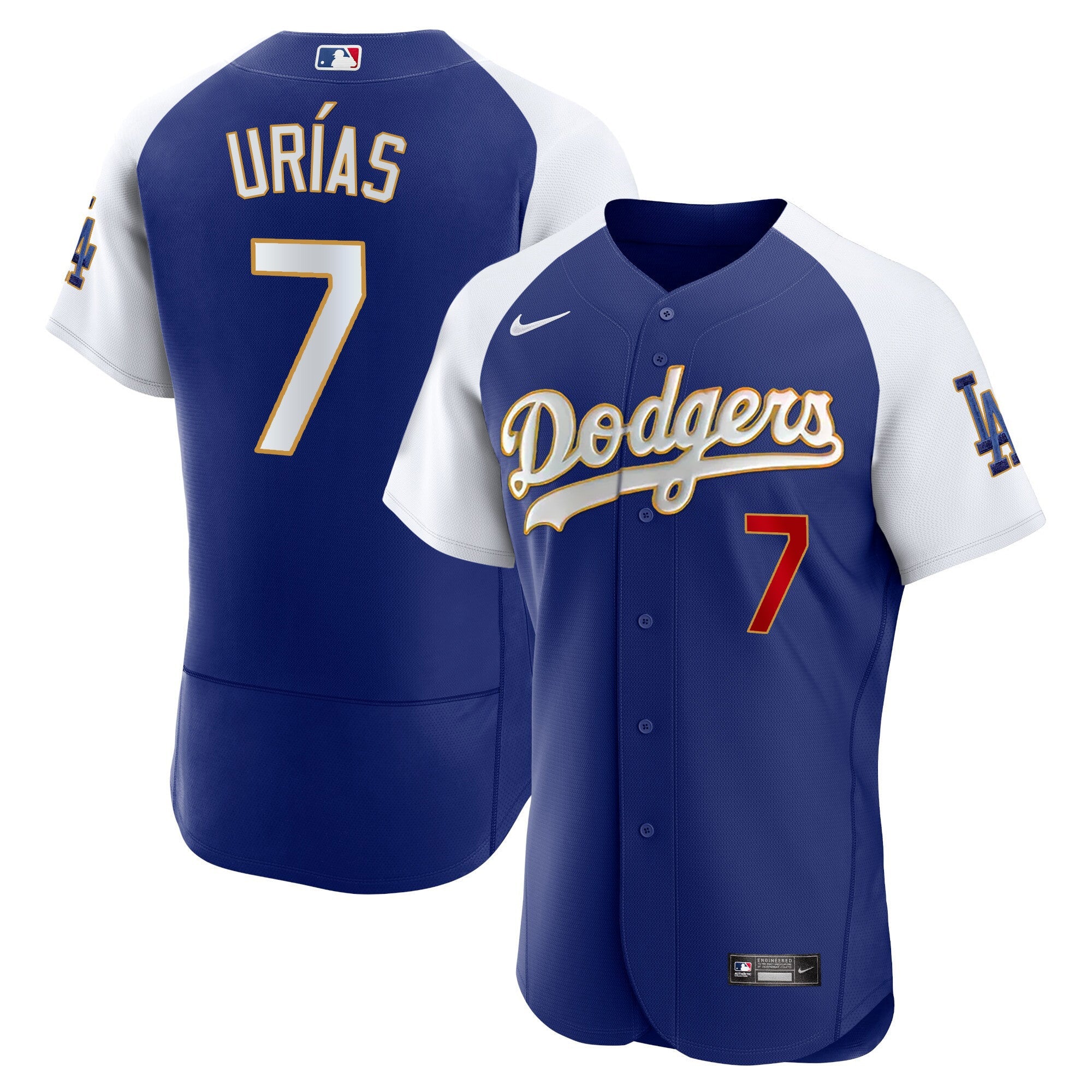Men’s Los Angeles Gold Trim Flex Base Jersey