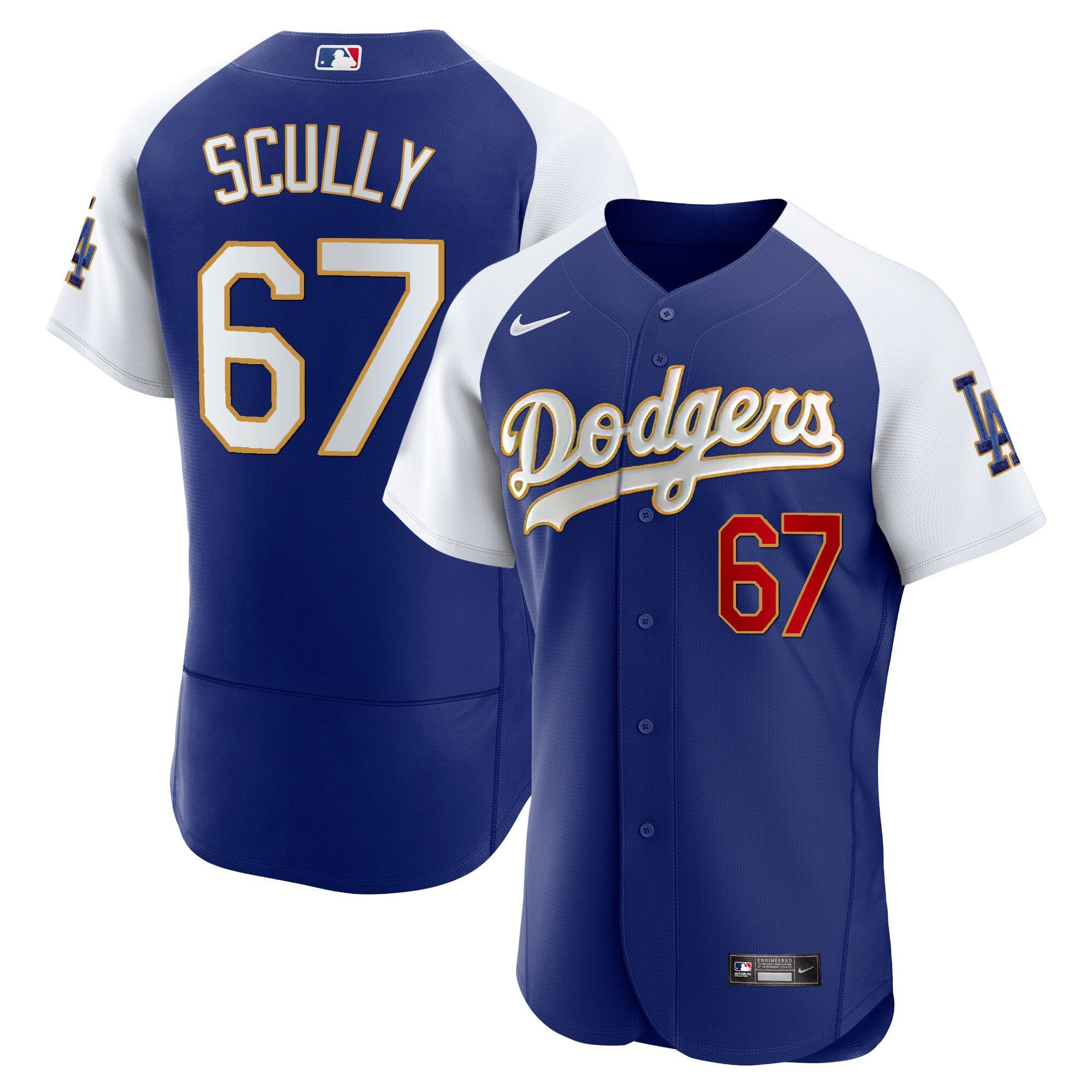 Men’s Los Angeles Gold Trim Flex Base Jersey
