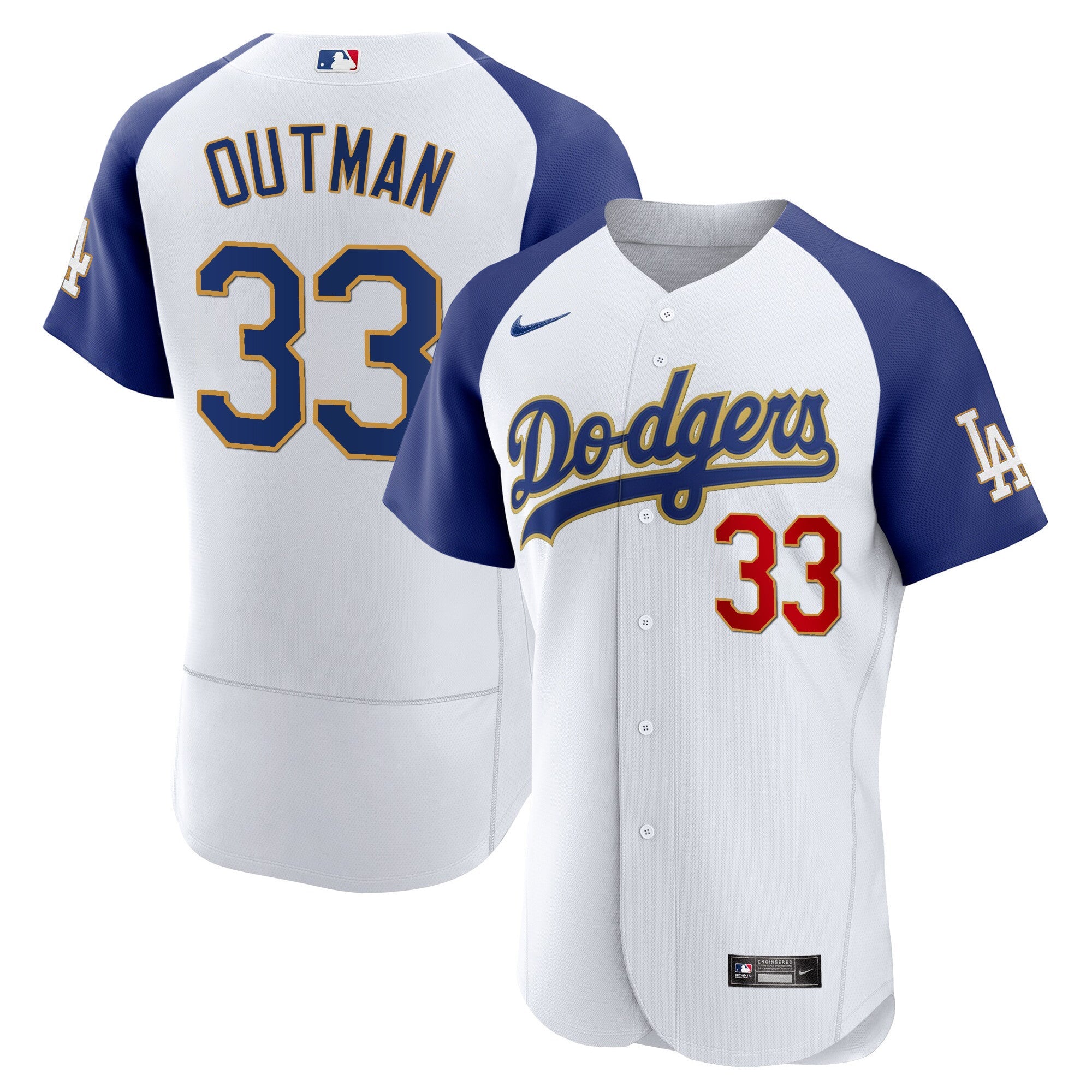 Men’s Los Angeles Gold Trim Flex Base Jersey
