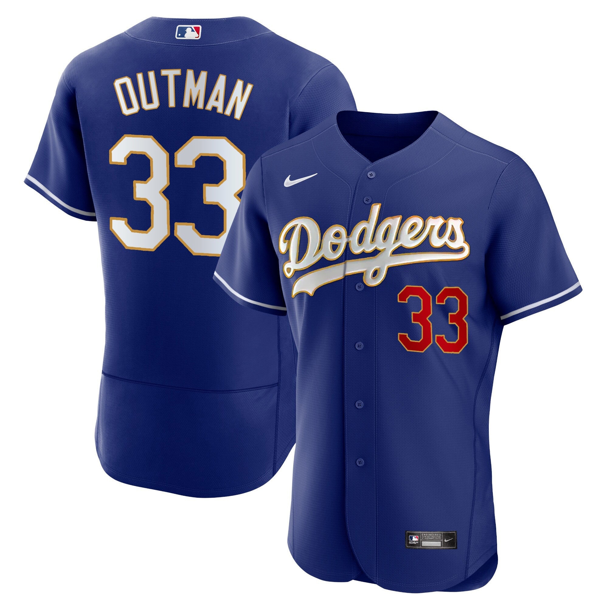 Men’s Los Angeles Gold Trim Flex Base Jersey