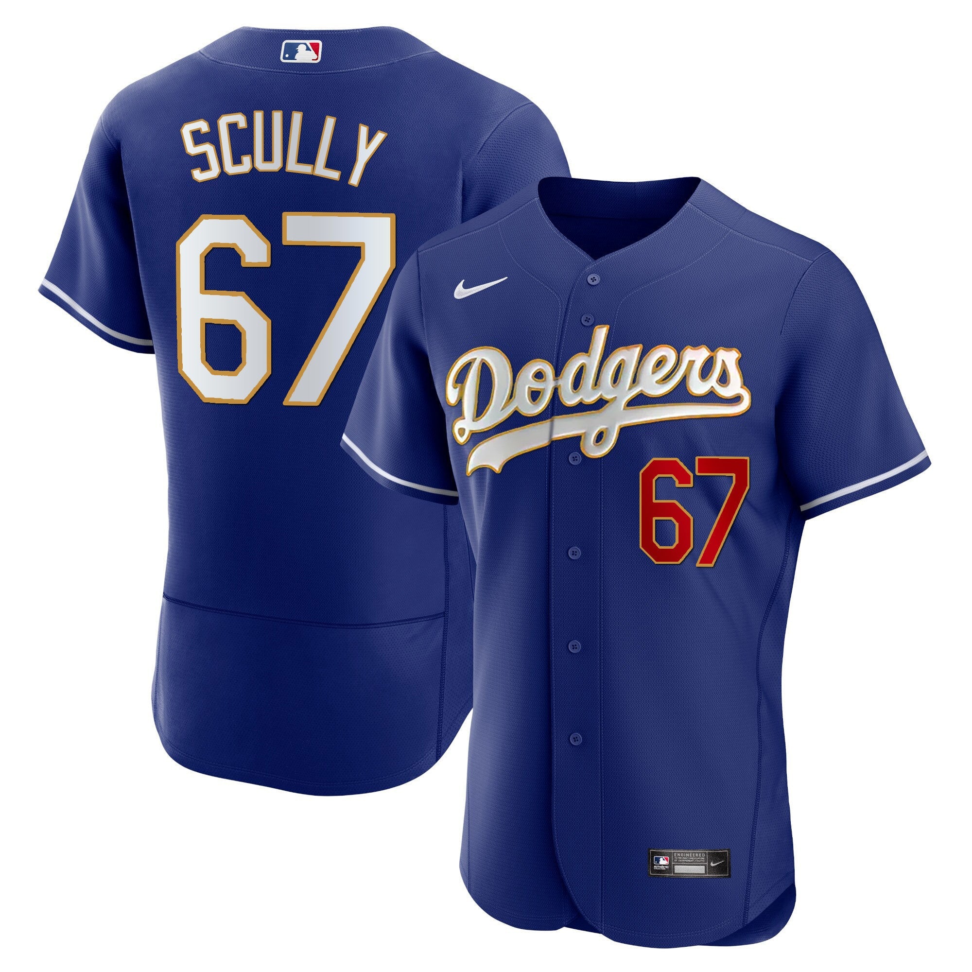 Men’s Los Angeles Gold Trim Flex Base Jersey