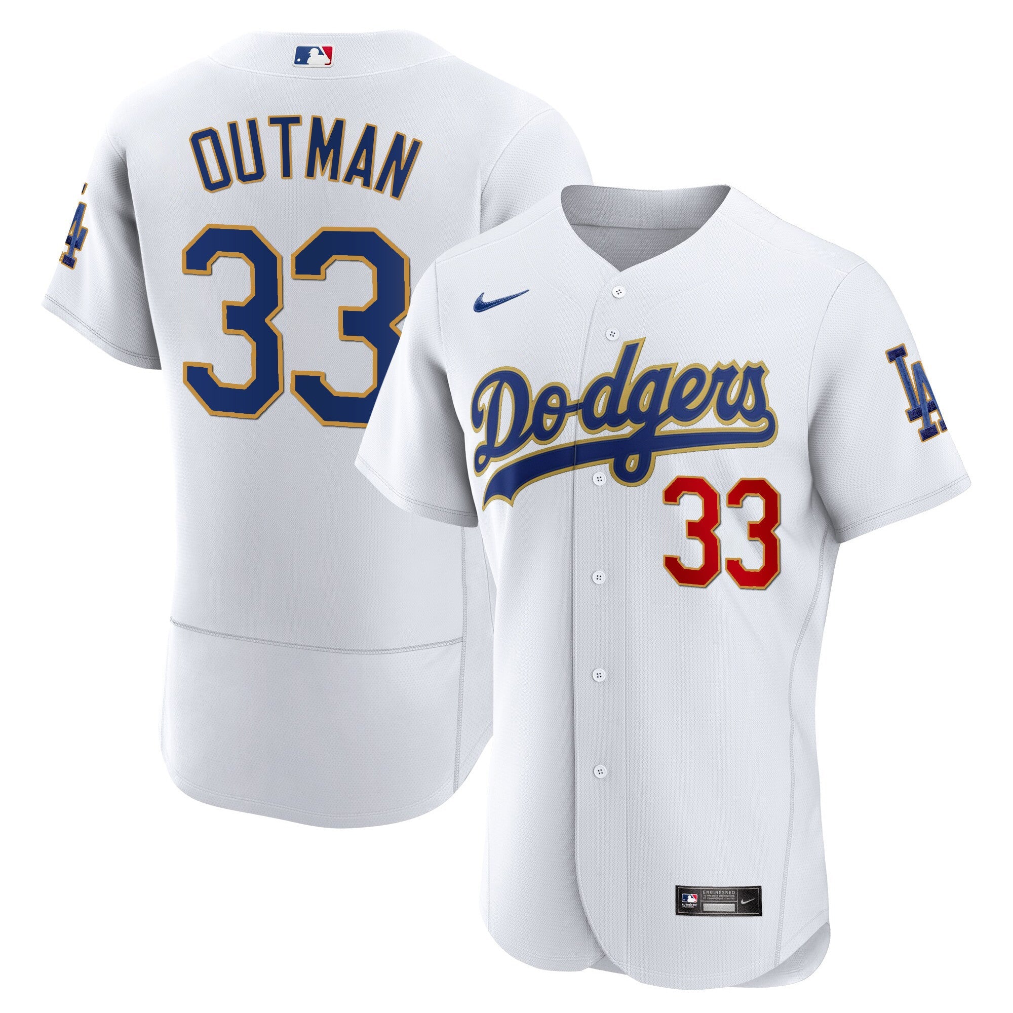 Men’s Los Angeles Gold Trim Flex Base Jersey